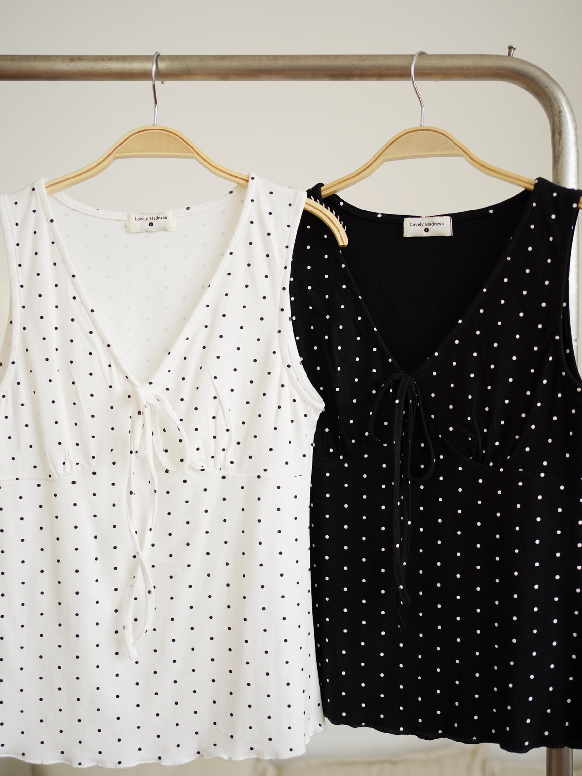 Aria Ribbon Polkadots Tank