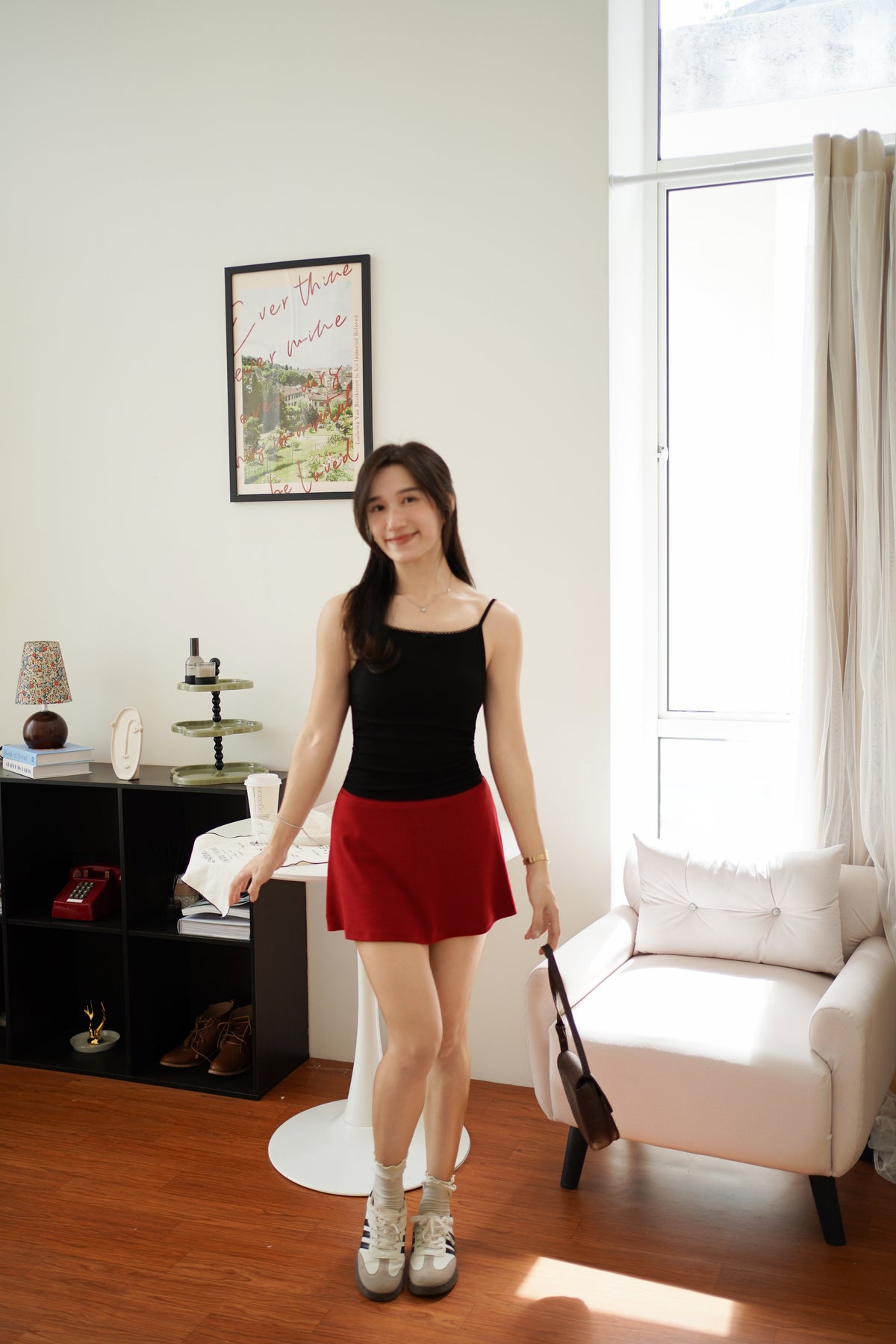Eyelet Padded Ribbon Top - LovelyMadness Clothing Malaysia