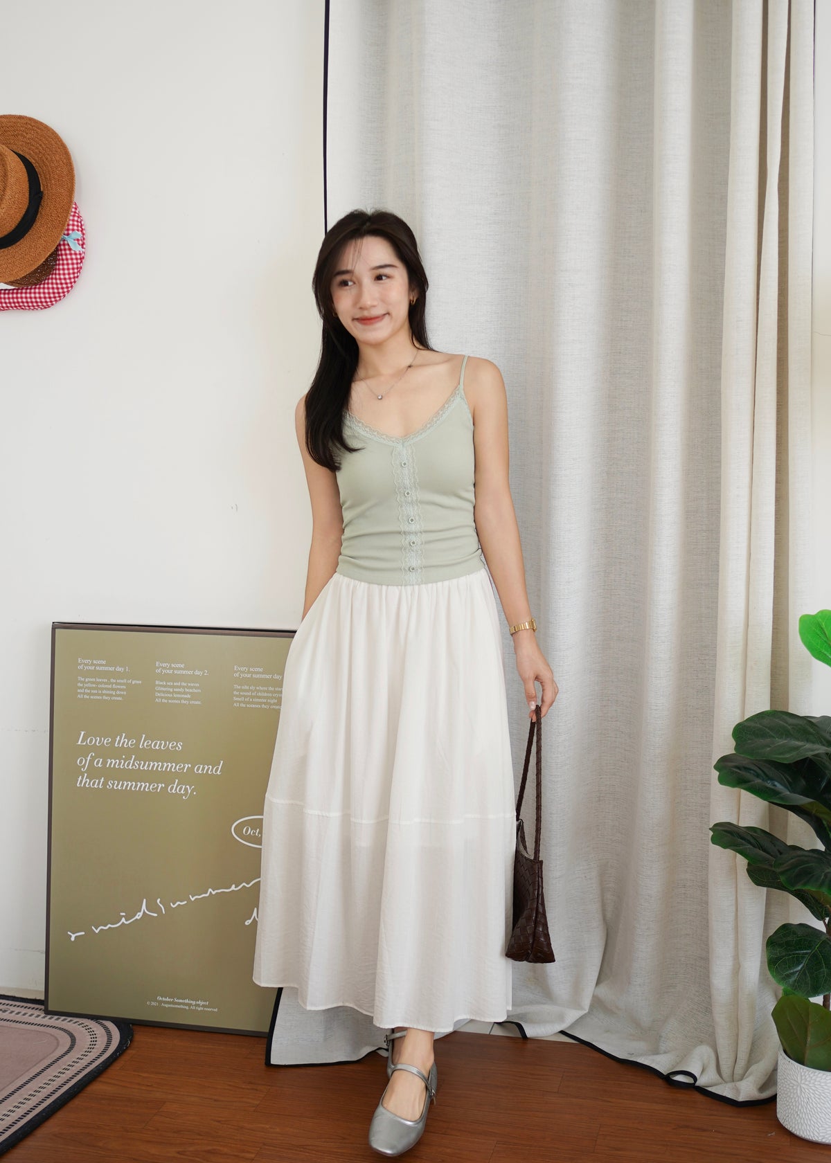 Teresa Lace Padded Tank