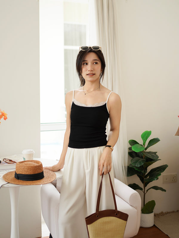 Danica Lace Padded Tank - LovelyMadness Clothing Malaysia