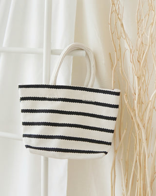 CANVAS STRIPE SMALL BAG