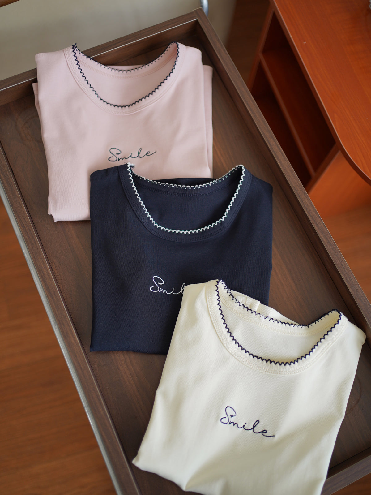 Smile Fitted Cotton Tee