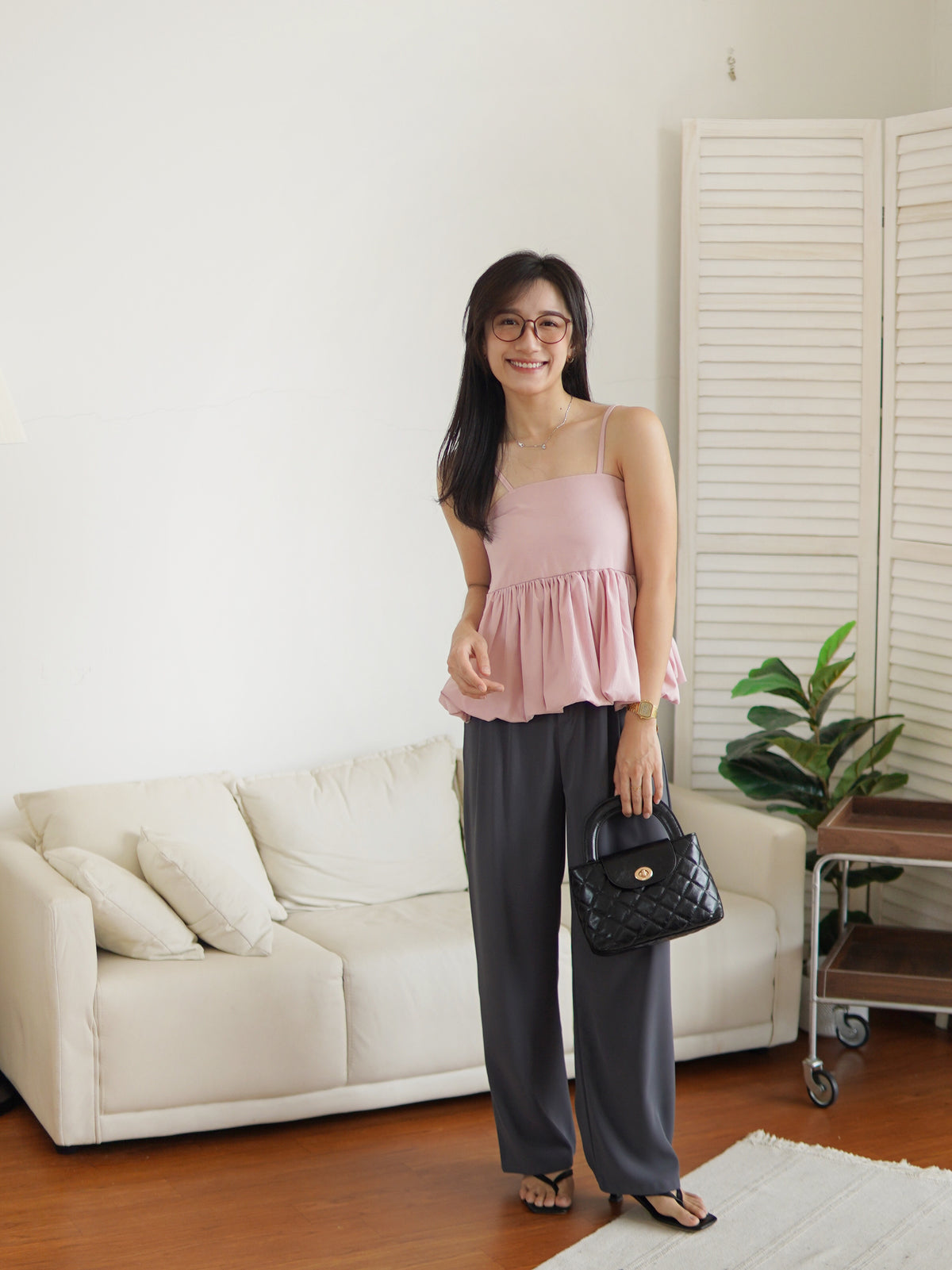 Fluffie Peplum Cami