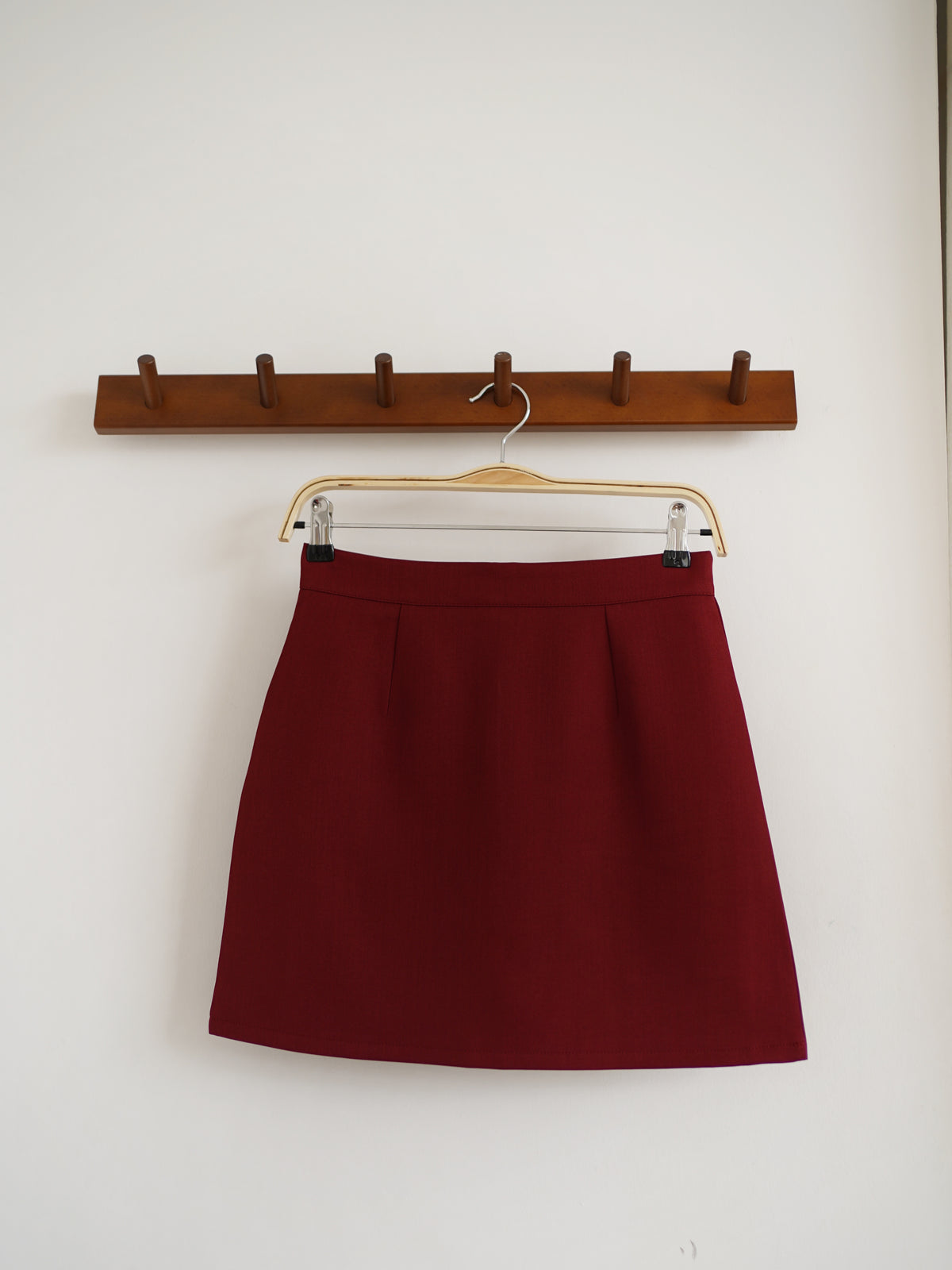 Rowen Maroon Mini Skirt