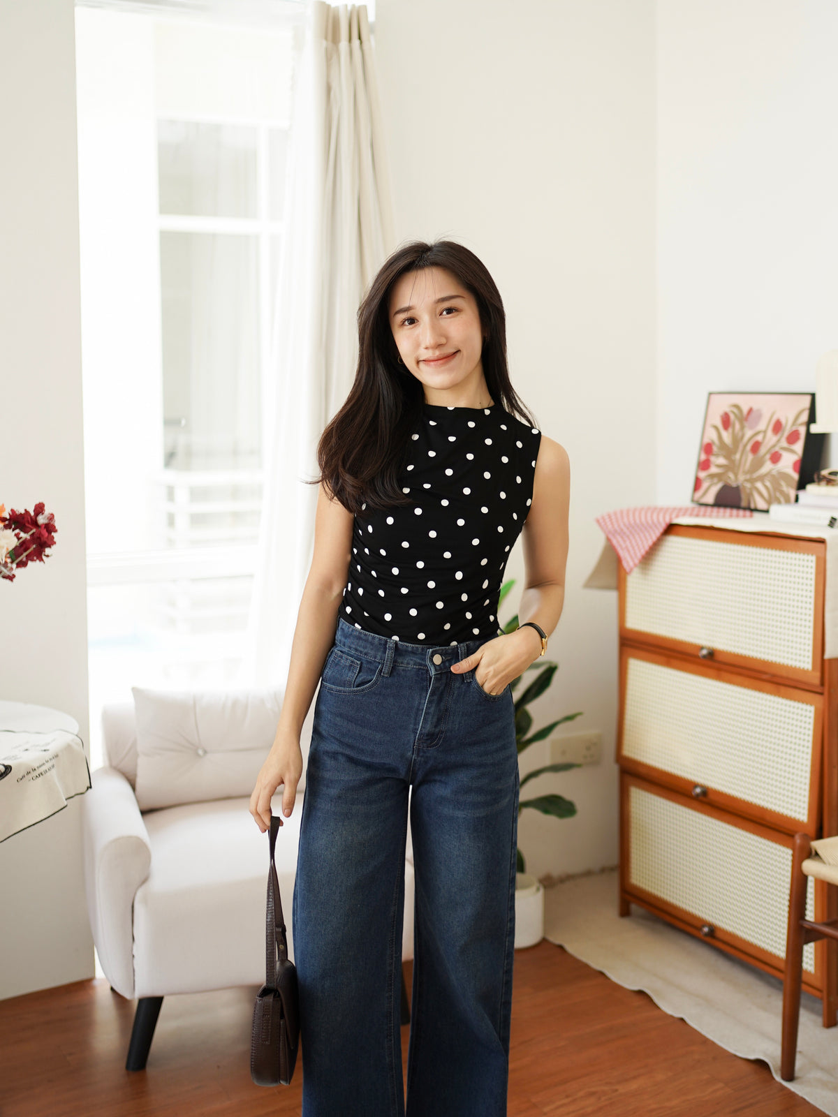 Marni Polka Dots Top - LovelyMadness Clothing Malaysia