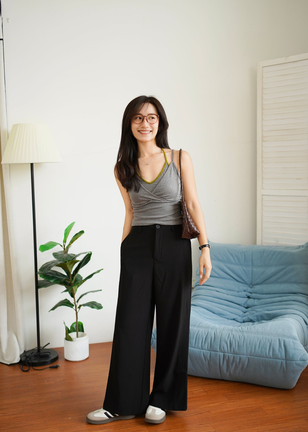 Kerina Padded Contrast Tank