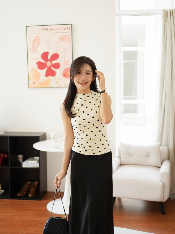 Marni Polka Dots Top - LovelyMadness Clothing Malaysia
