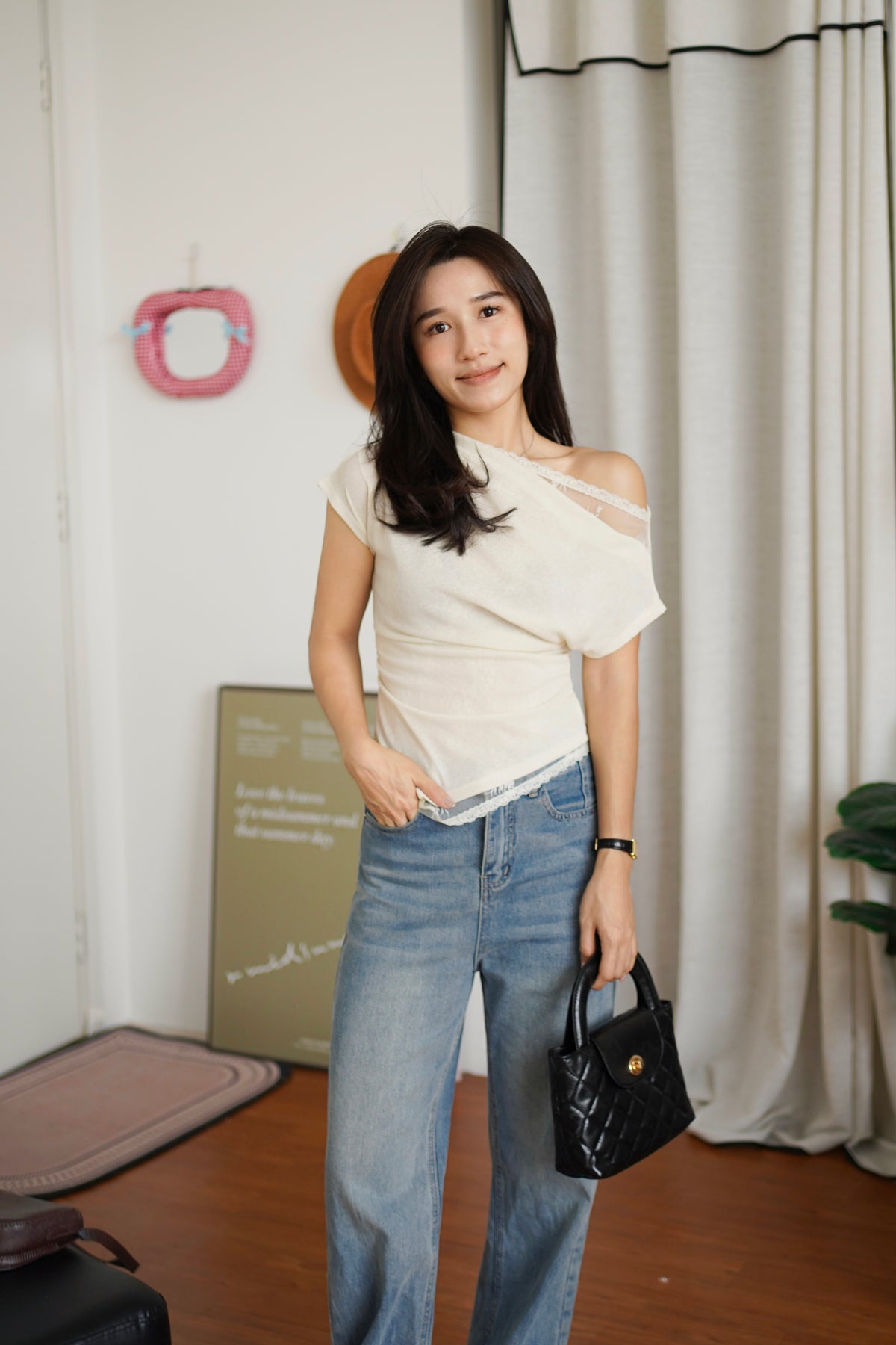 Kelly Lace Drape Top