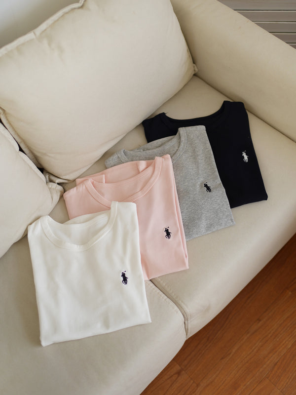 Polo Fitted Cotton Tee - LovelyMadness Clothing Malaysia