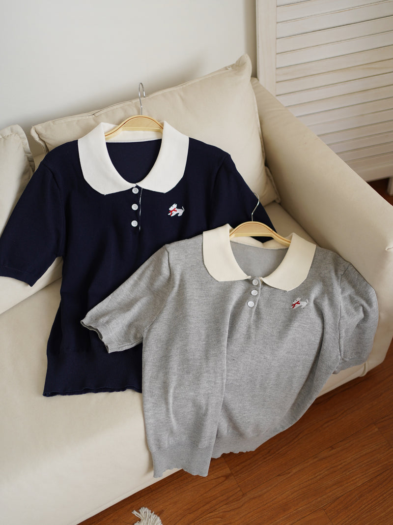 Poppy Collar Top