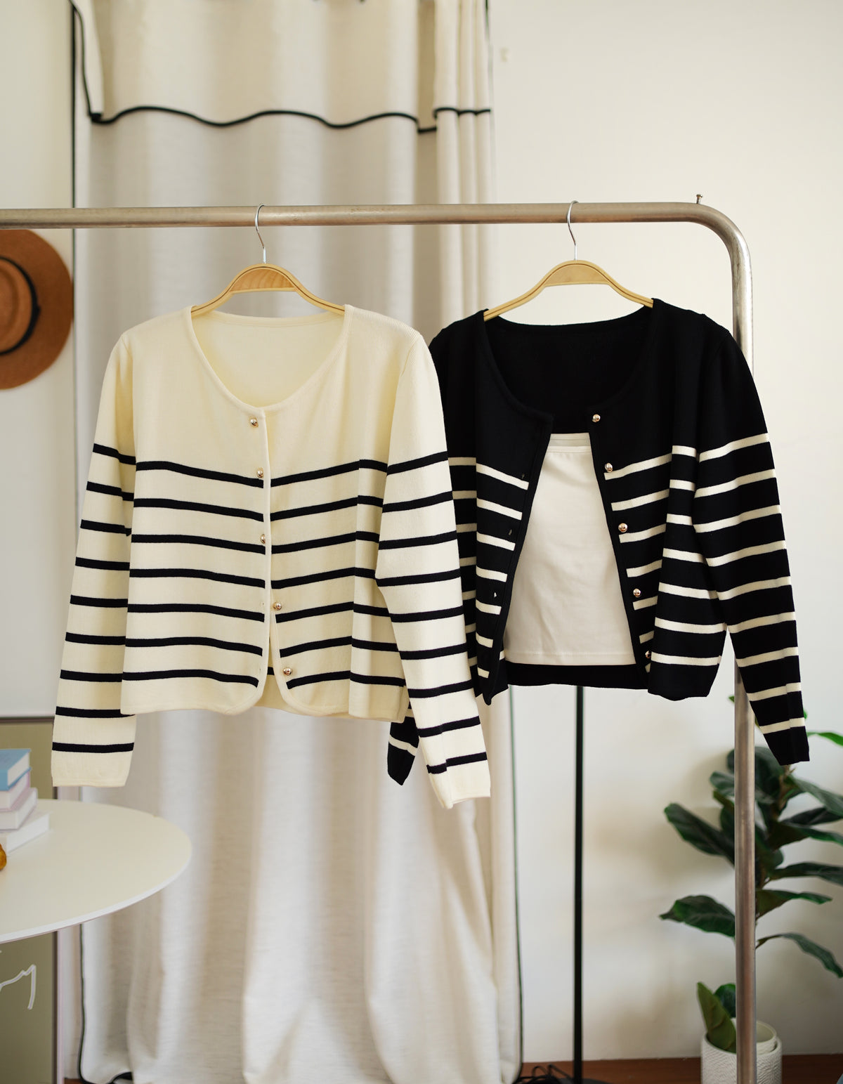 Arivere Knit Stripe Outer / Top