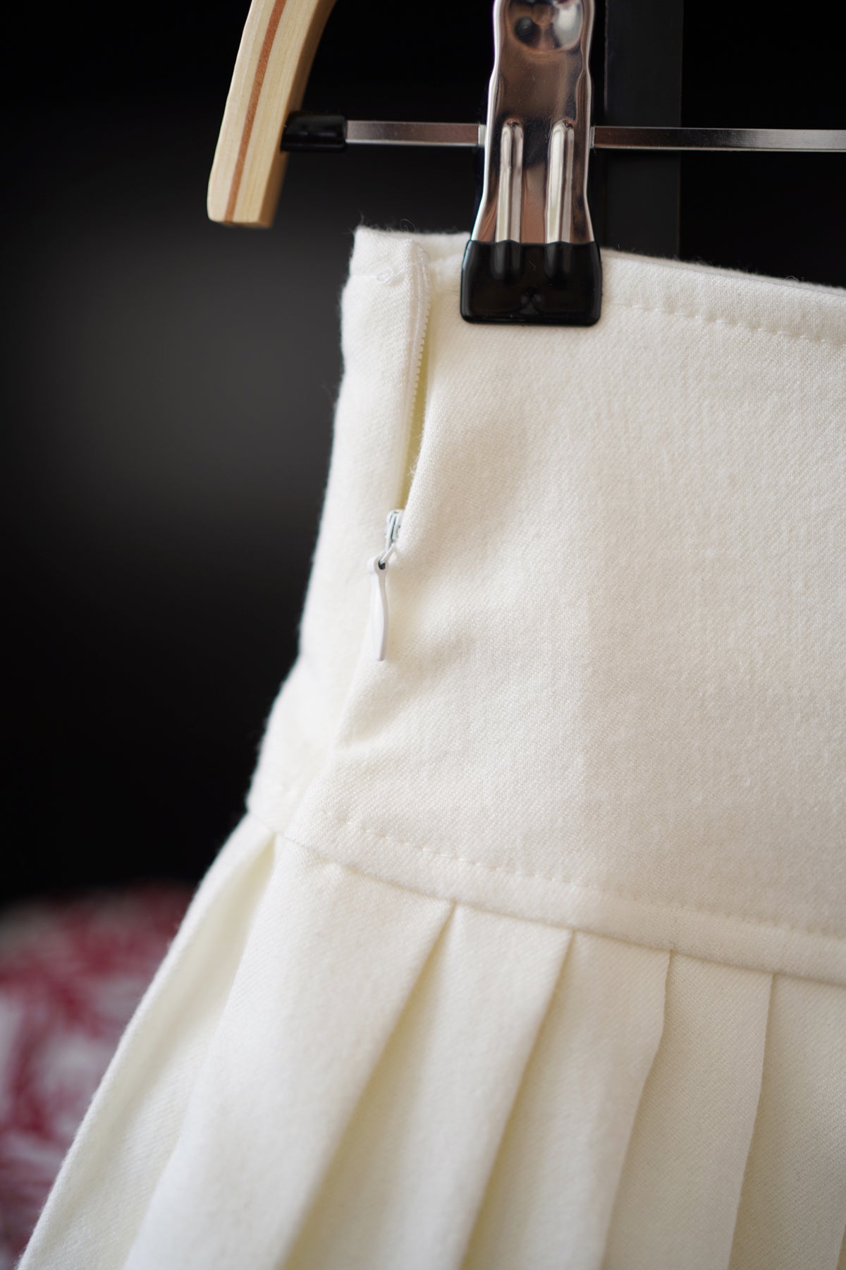 White Pleat Skirt