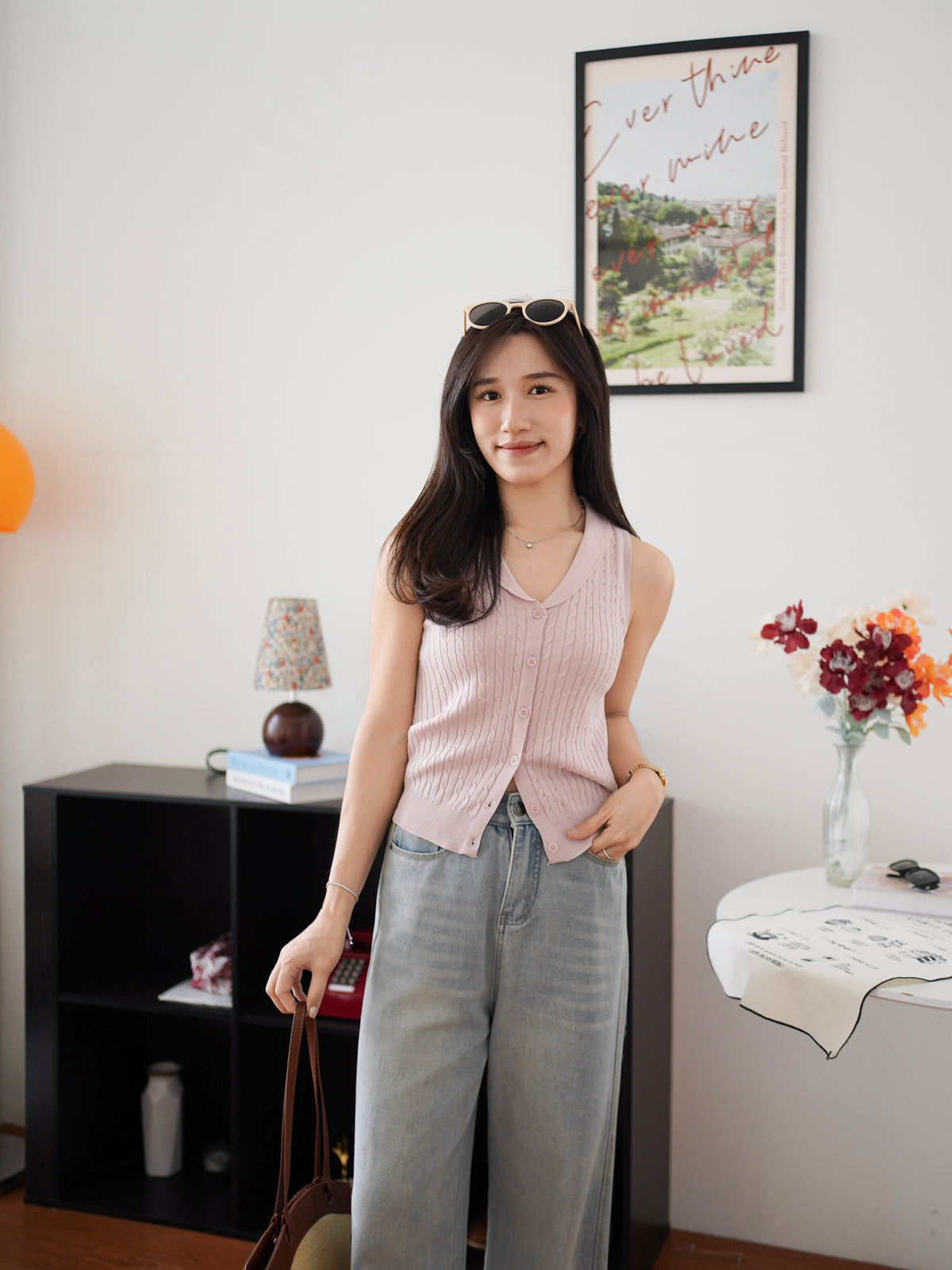 Queena Knit Twisted Top - LovelyMadness Clothing Malaysia