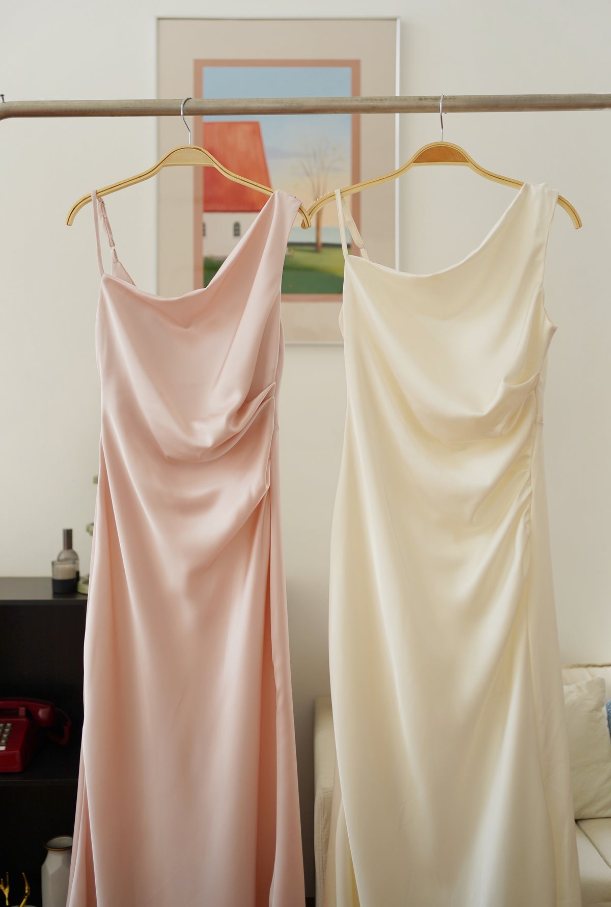Qaira Toga Mermaid Satin Dress