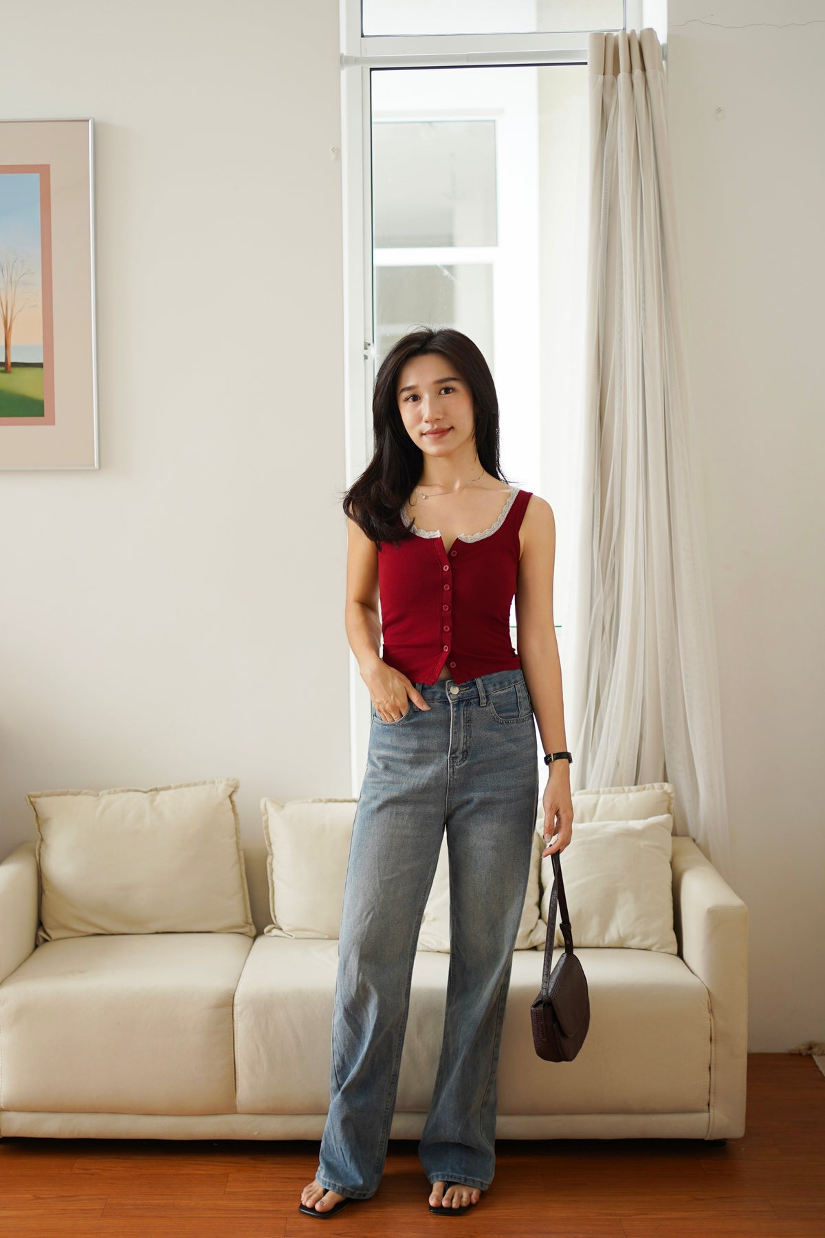 Kara Lace Padded Top