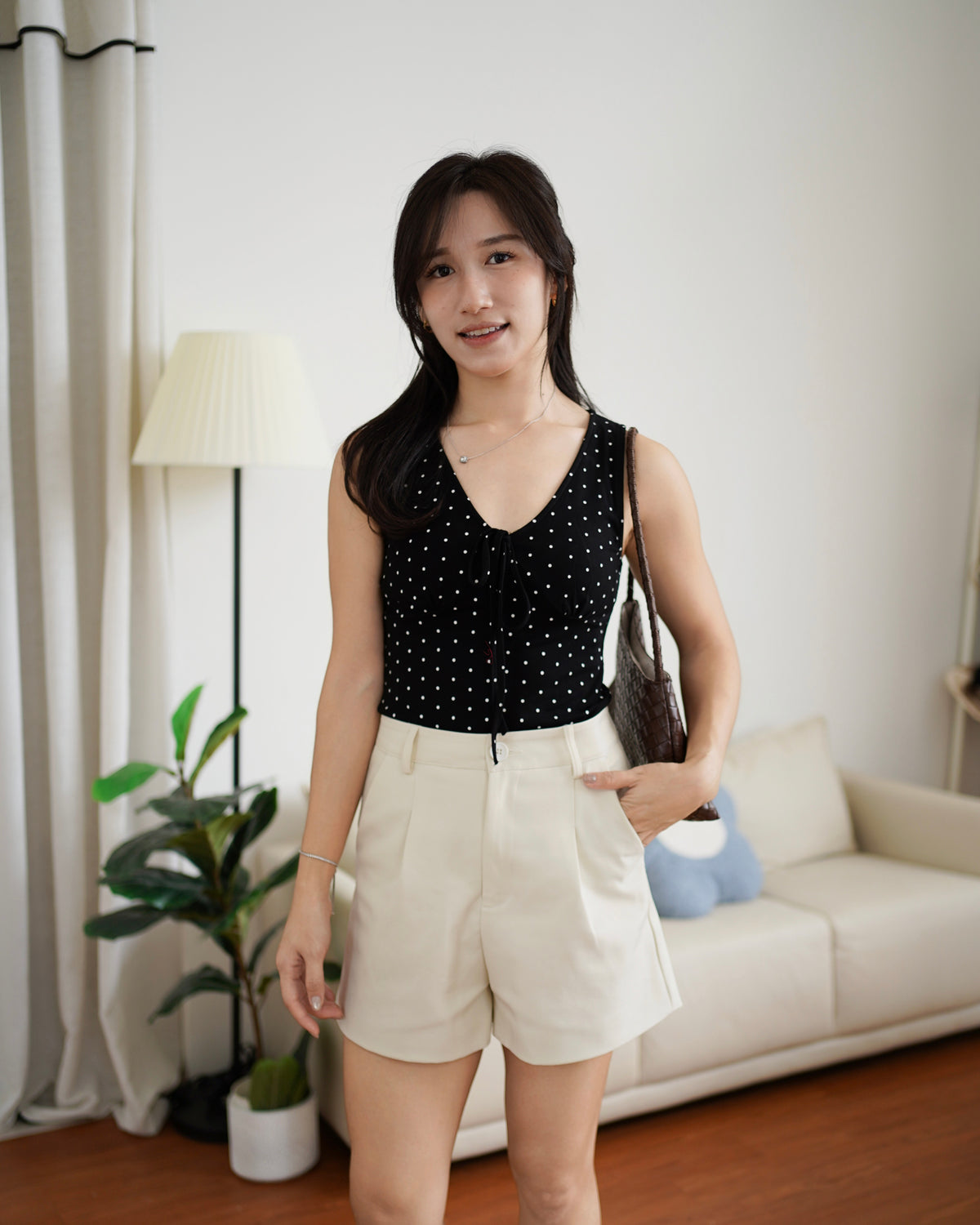 Aria Ribbon Polkadots Tank