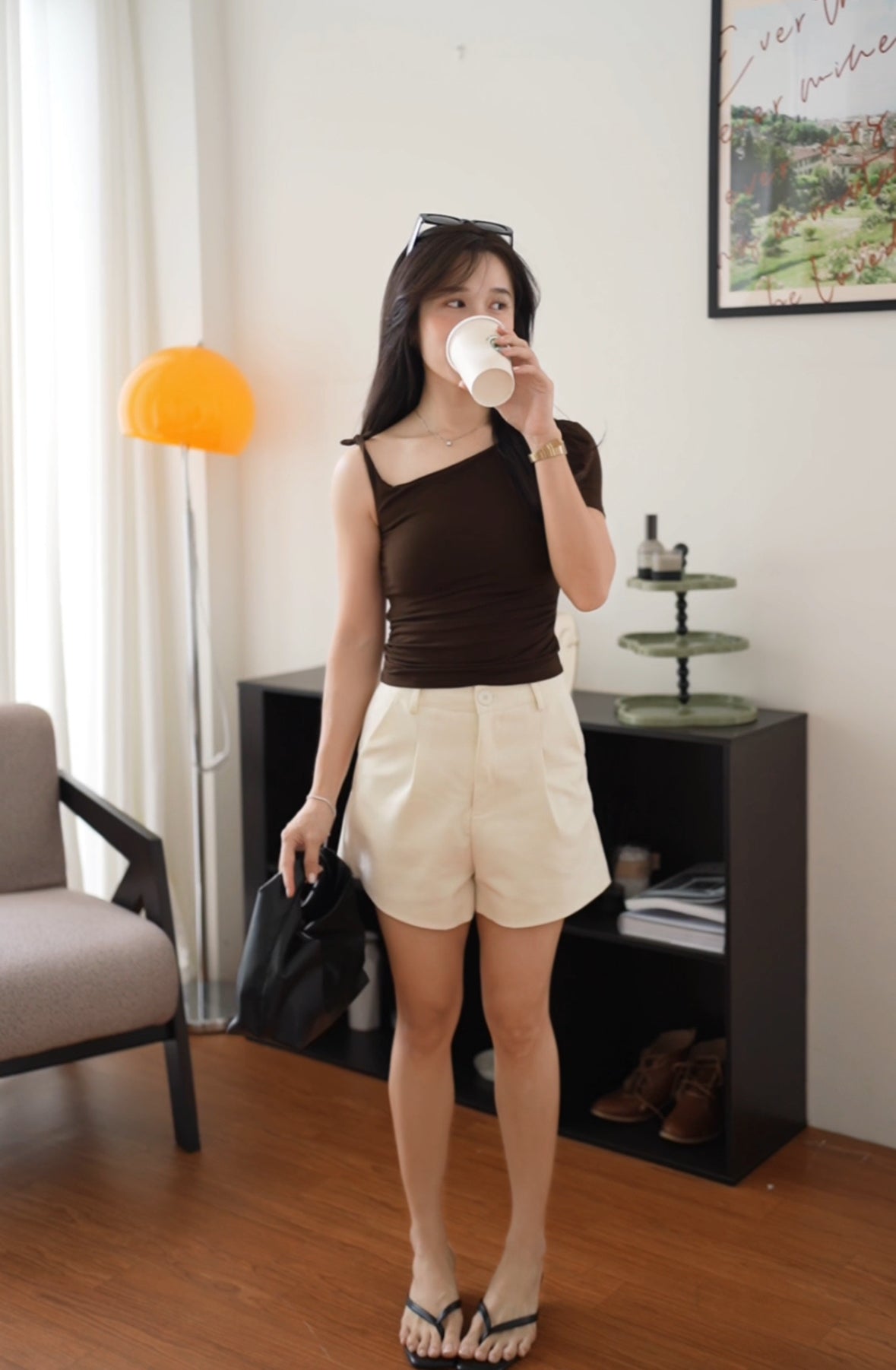 Moniss Oblique Padded Top - LovelyMadness Clothing Malaysia