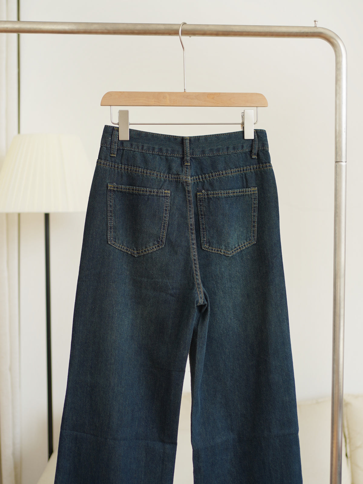 [LM.made] Serine Denim Wide-leg Jeans - LovelyMadness Clothing Malaysia
