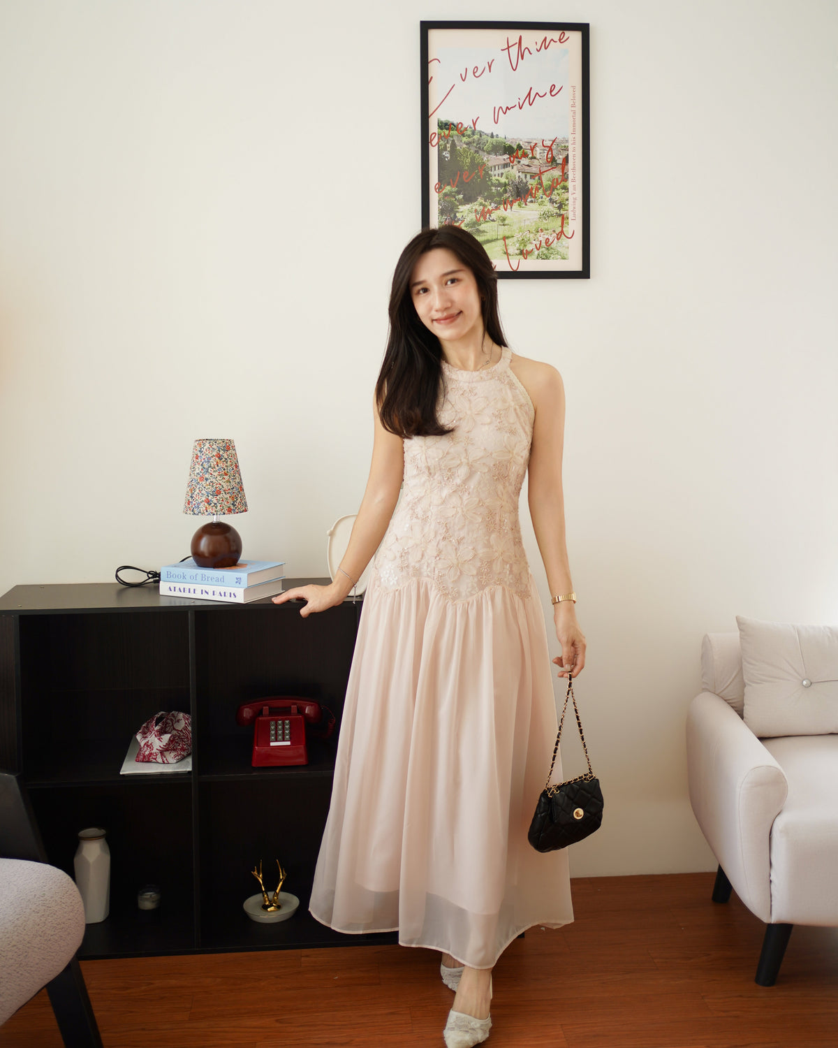 Hermione Halter Lace Dress - LovelyMadness Clothing Malaysia