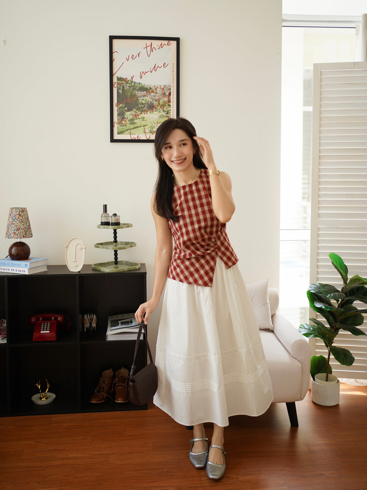 Anna Lace Midi Skirt - LovelyMadness Clothing Malaysia