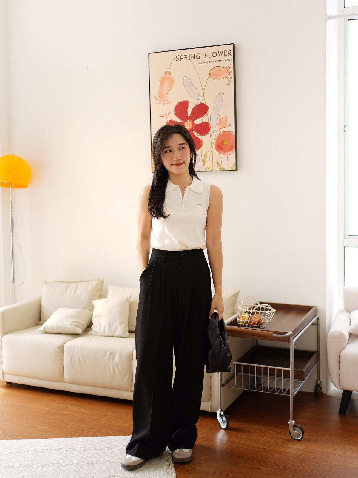 Venice Collar Zipper Top