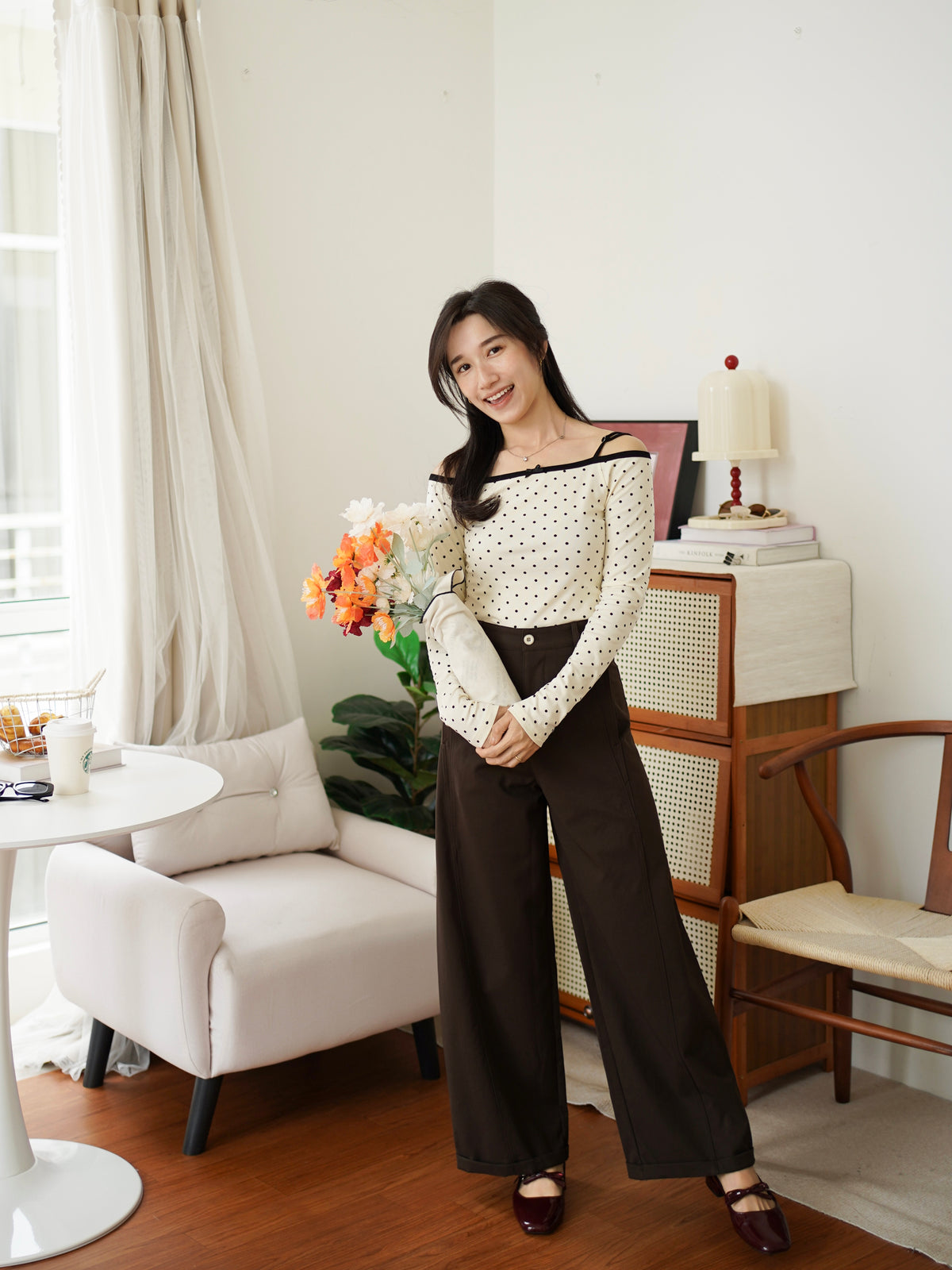 Elliot Wide Leg Trouser - LovelyMadness Clothing Malaysia