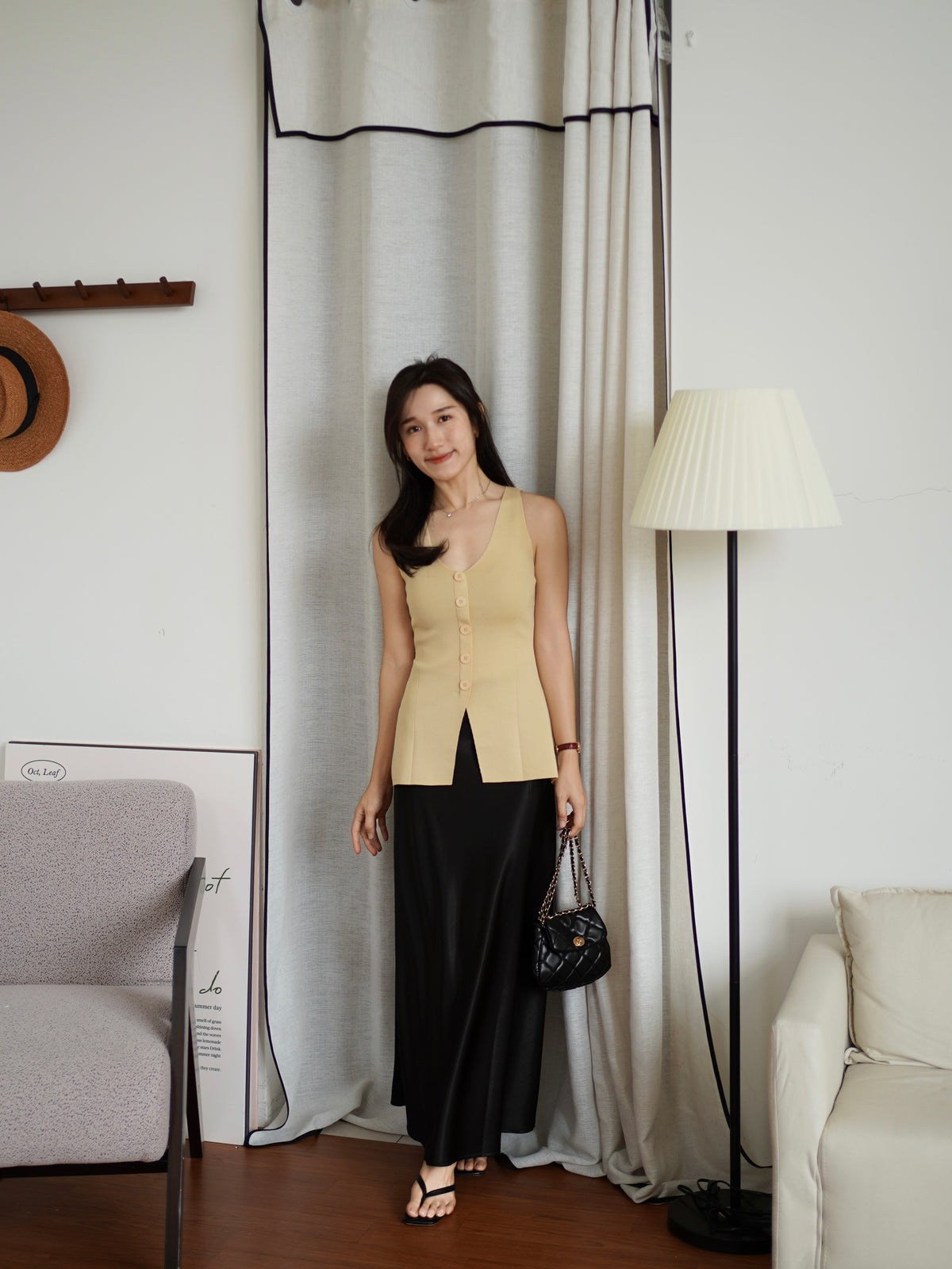 Rumi Peplum Vest Top - LovelyMadness Clothing Malaysia