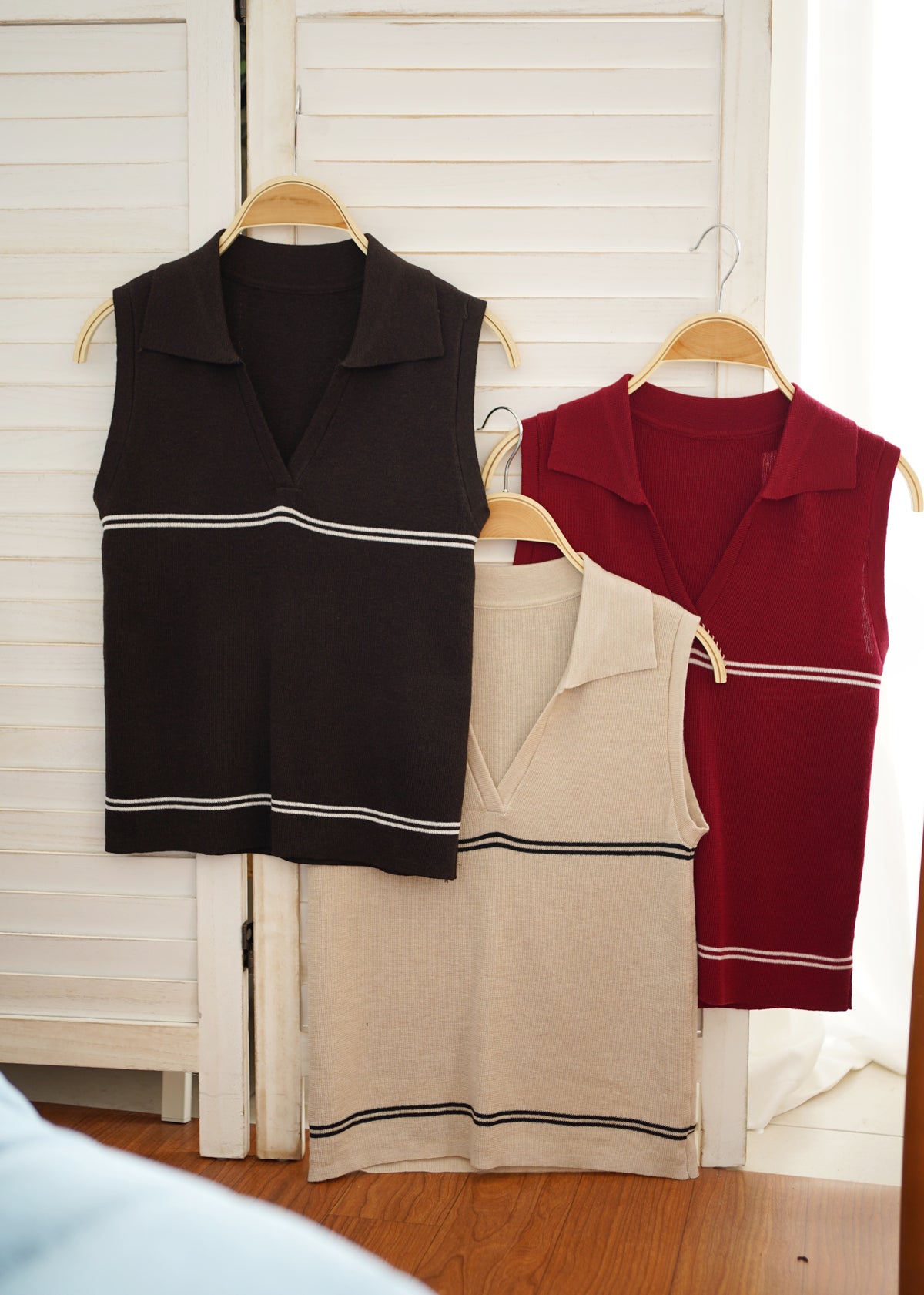 France Polo Knit Top