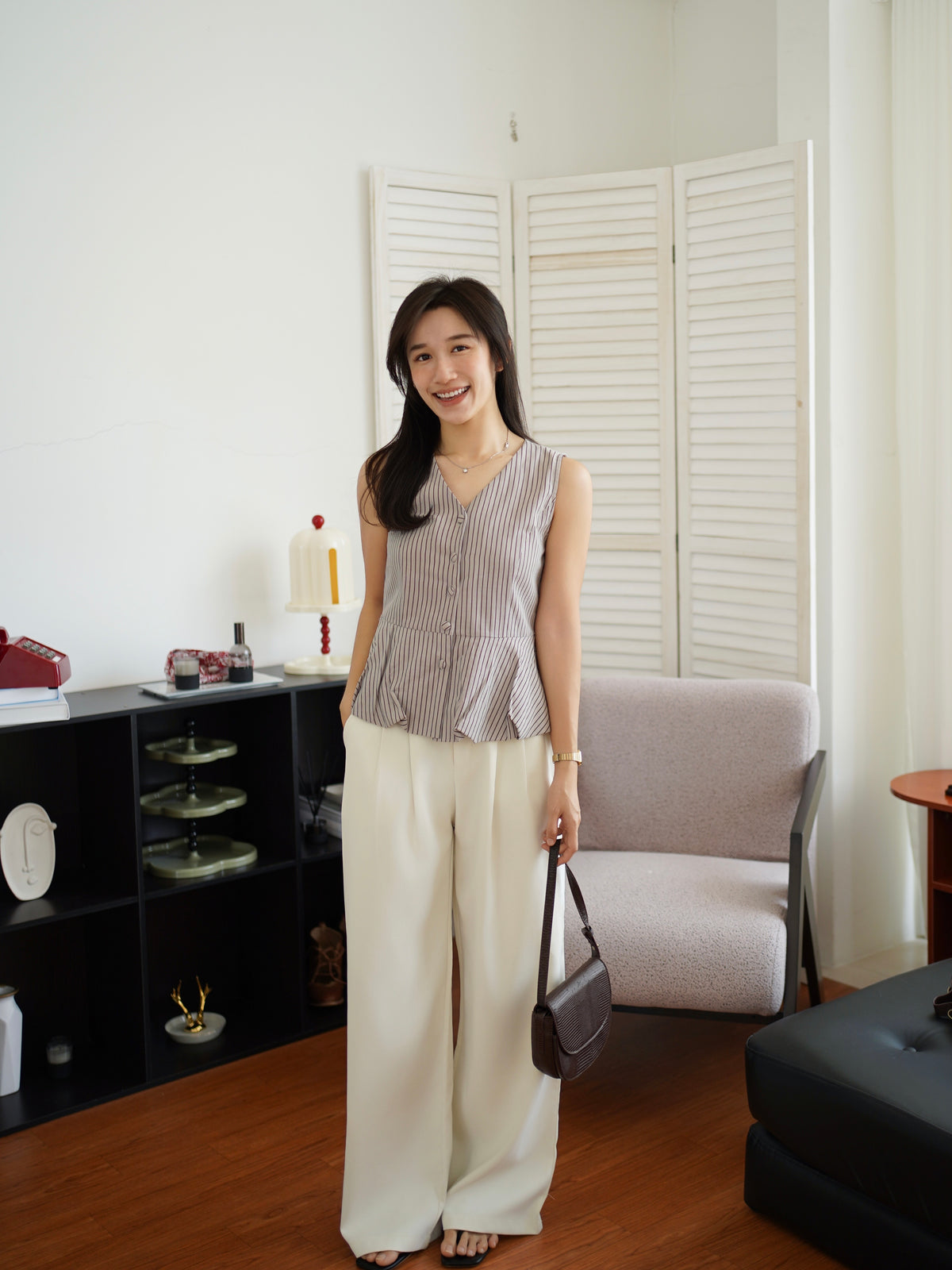 Gina Stripe Vest Top - LovelyMadness Clothing Malaysia