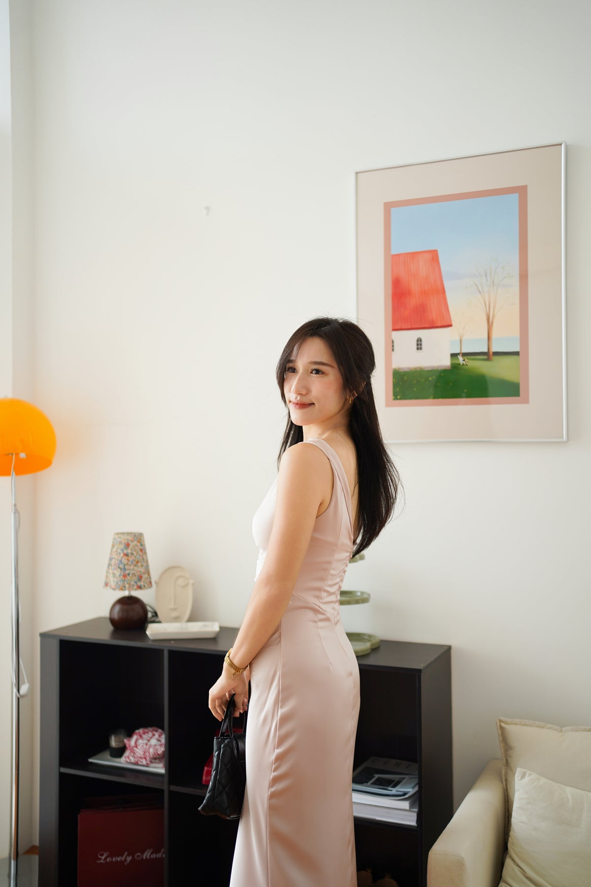 Qaira Toga Mermaid Satin Dress