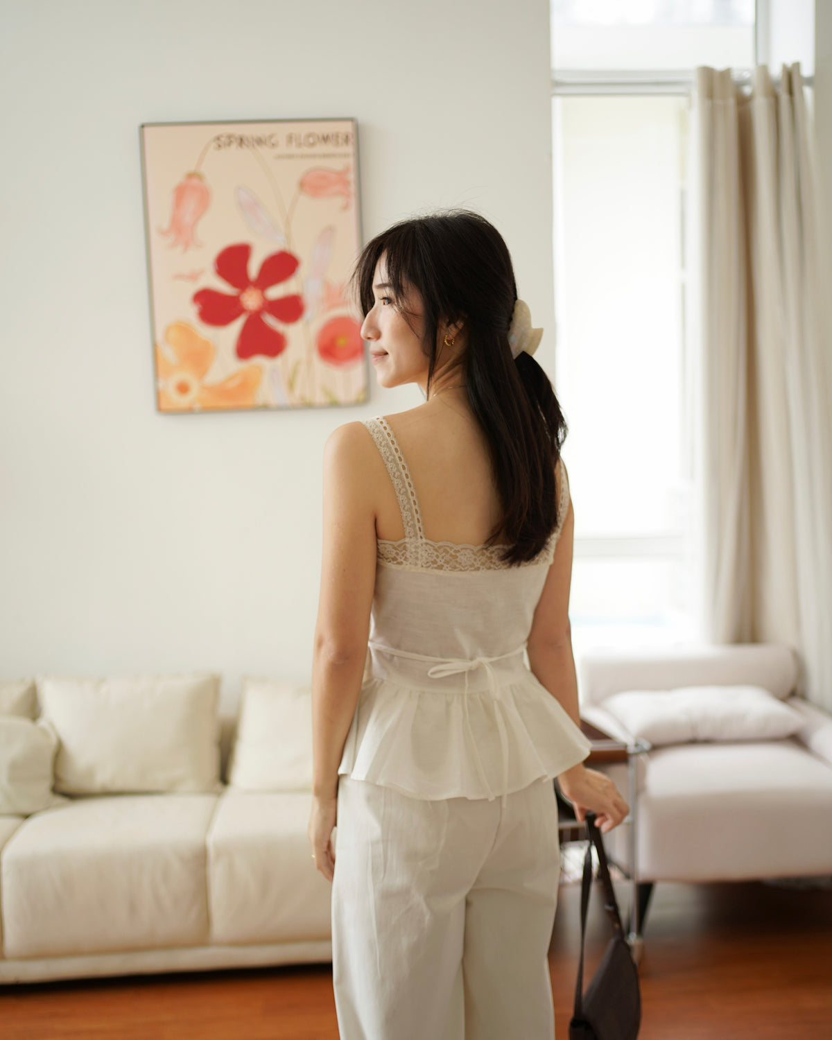 Lace Trimmed Cami Top