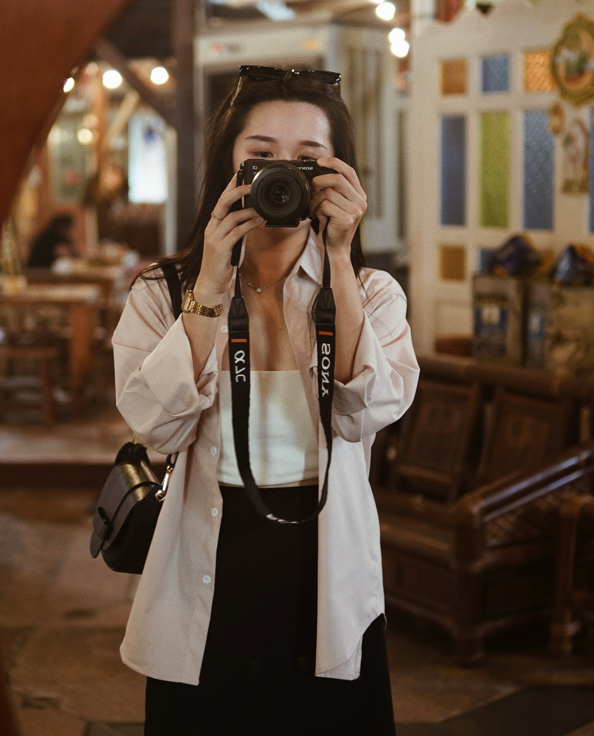 NATALIA BUTTON BLOUSE