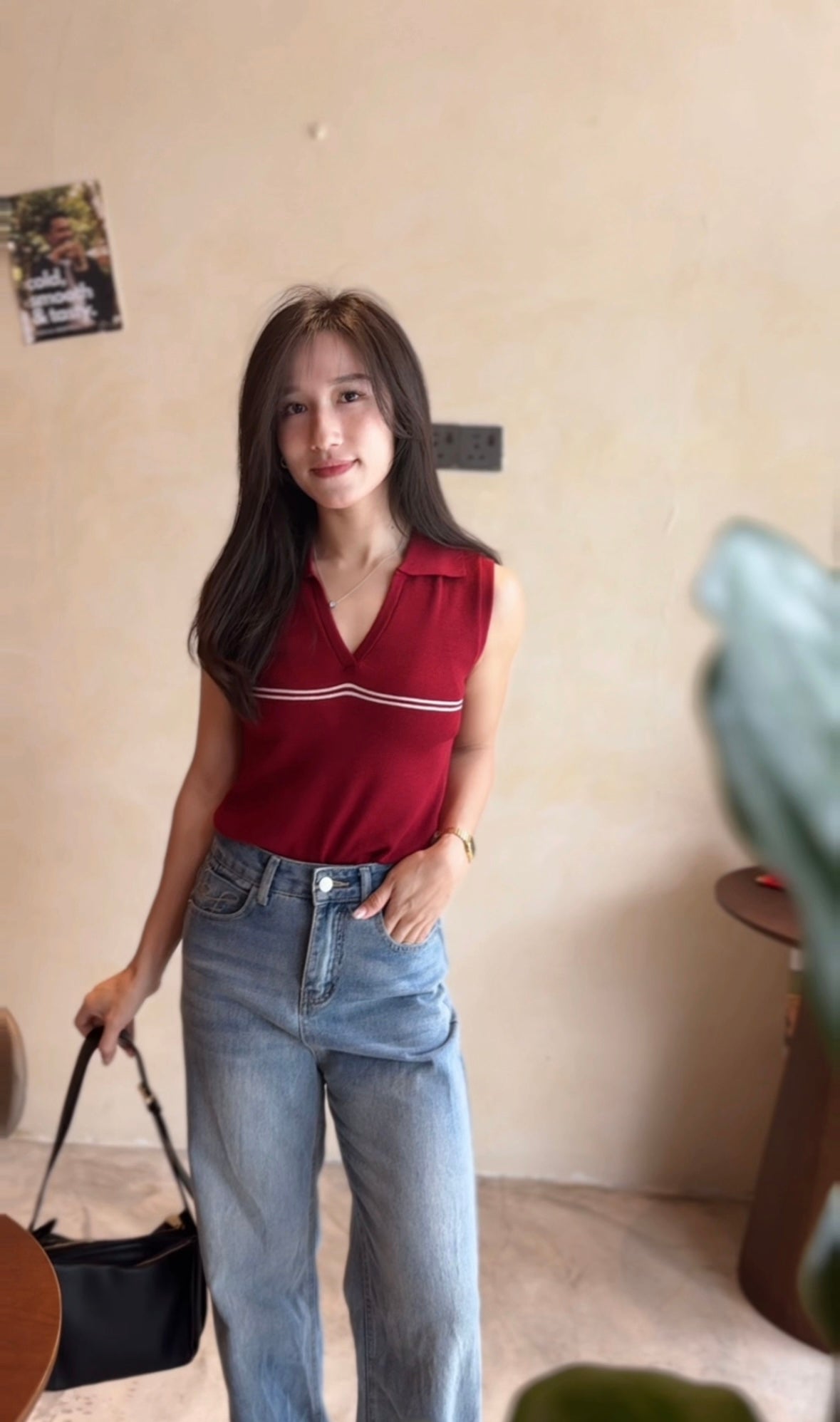 France Polo Knit Top