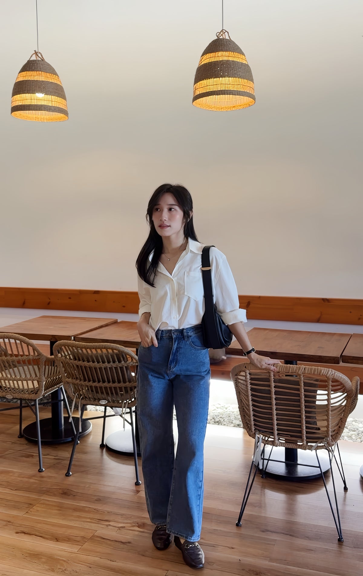 Oxford Boxy Shirt (Anti wrinkle) - LovelyMadness Clothing Malaysia