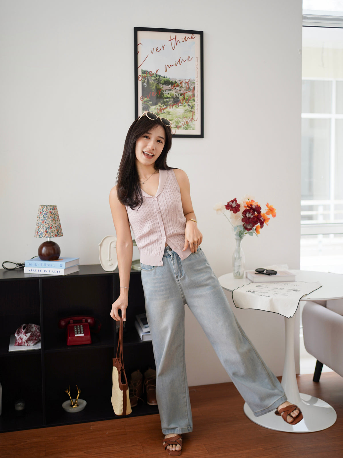 Queena Knit Twisted Top - LovelyMadness Clothing Malaysia