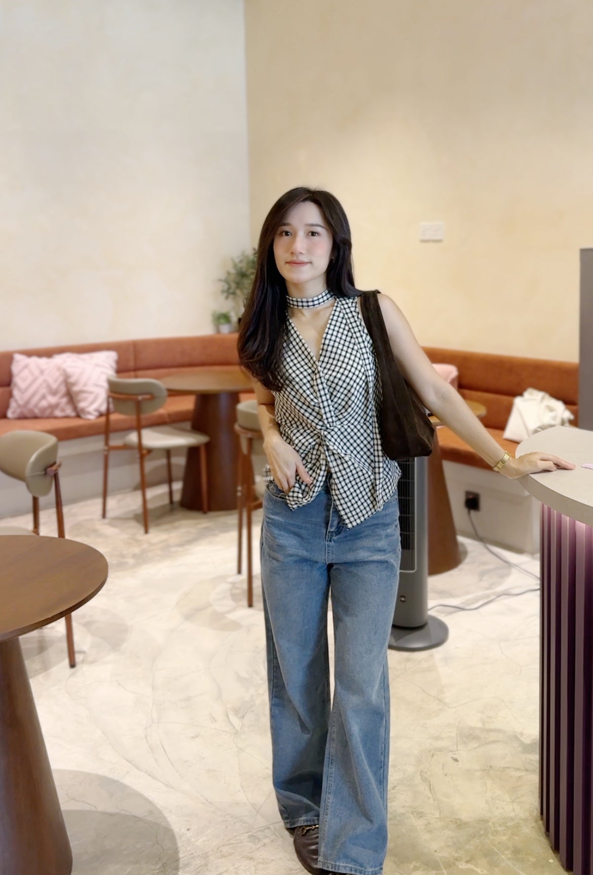 Verona Plaid Top
