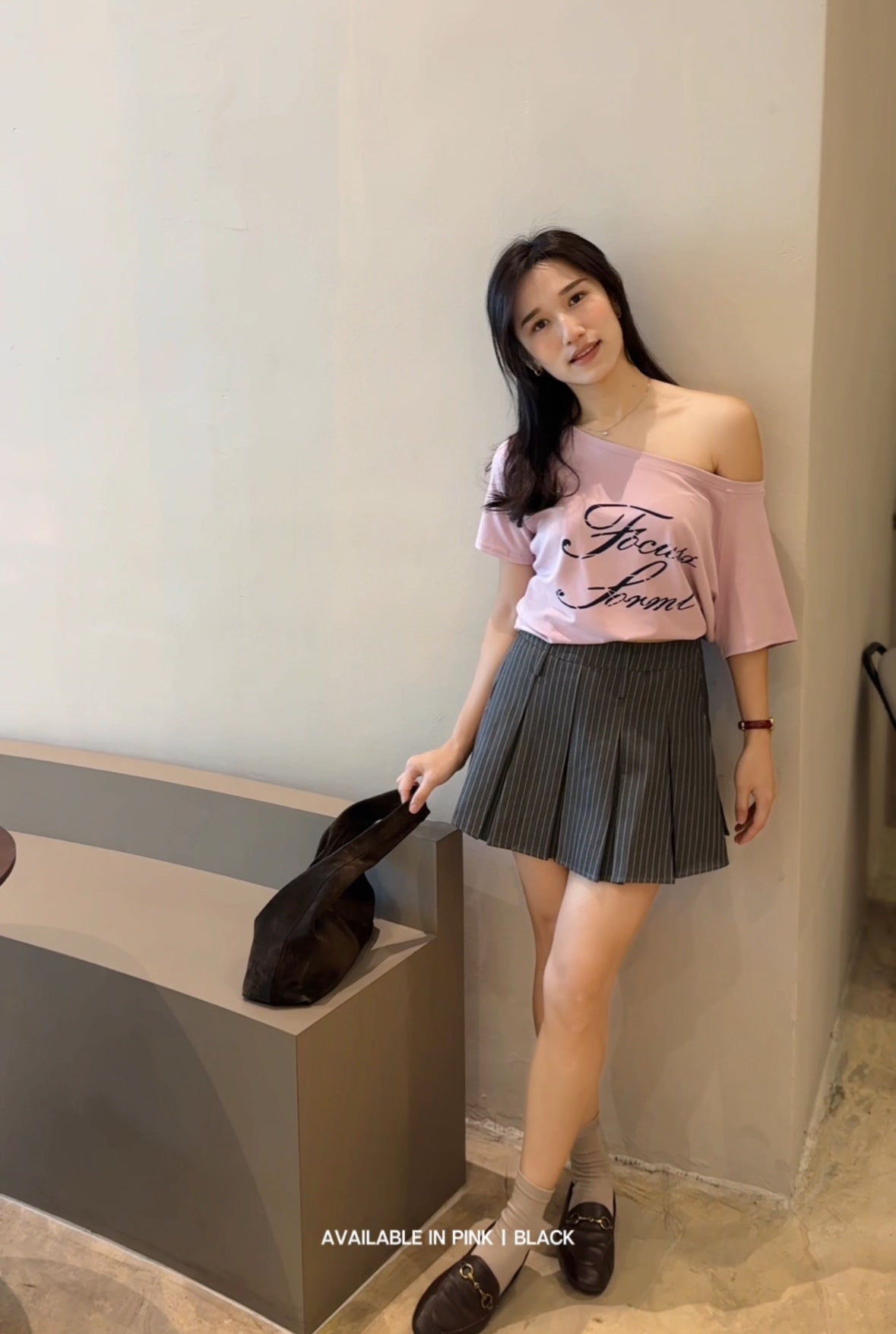 Wendy Oblique Top - LovelyMadness Clothing Malaysia