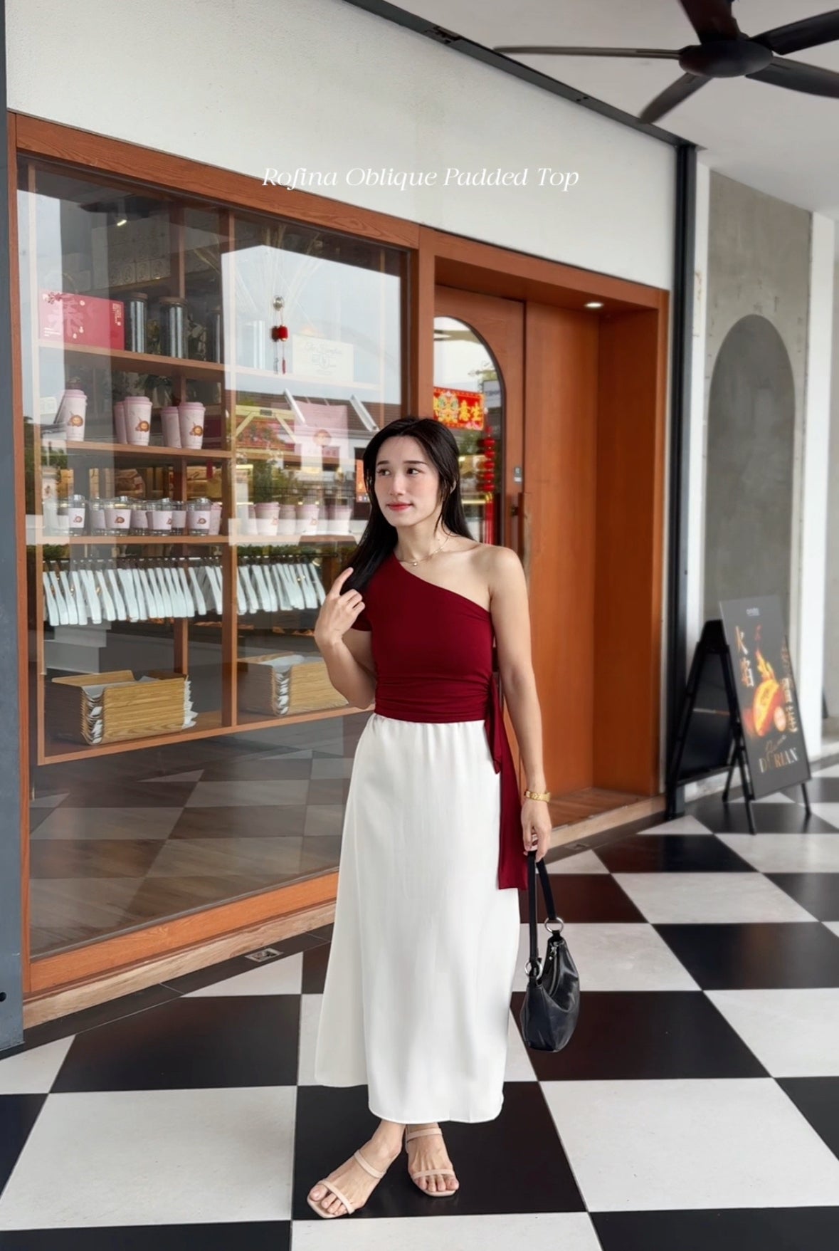 Rofina Padded oblique top