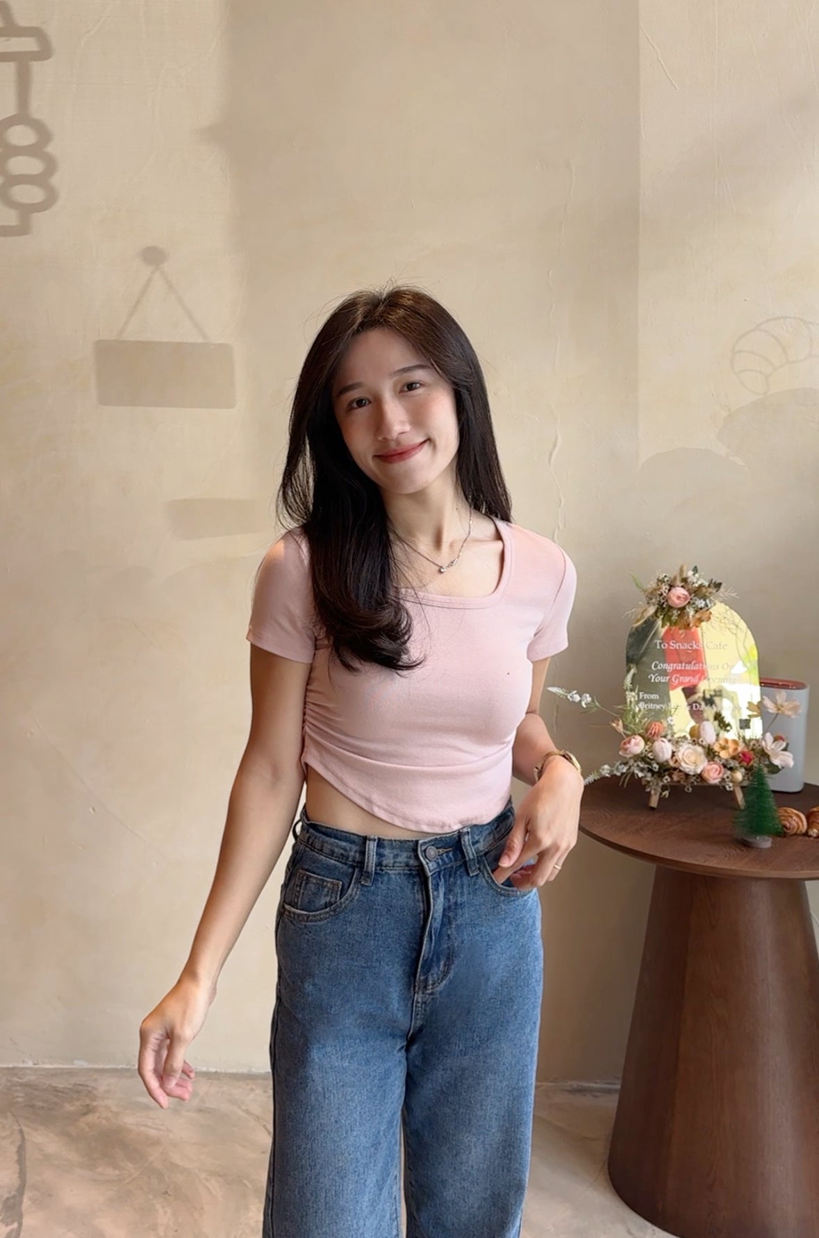 Scoop Fitted Square Top