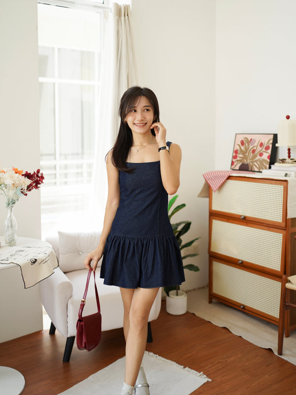Isabel Denim Dress - LovelyMadness Clothing Malaysia