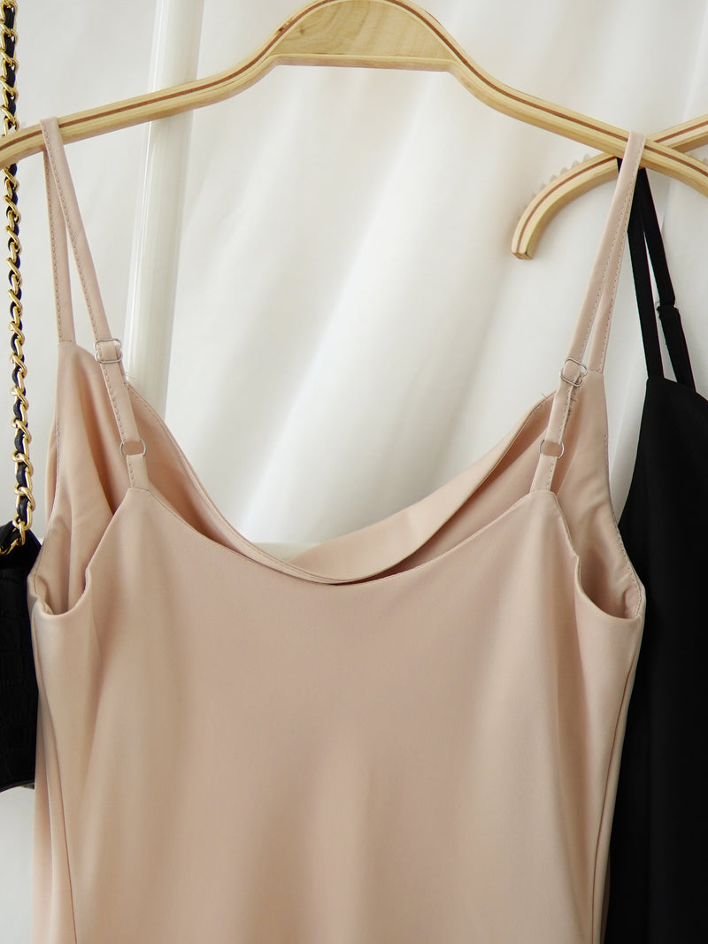 HARPER SATIN COWL DRESS