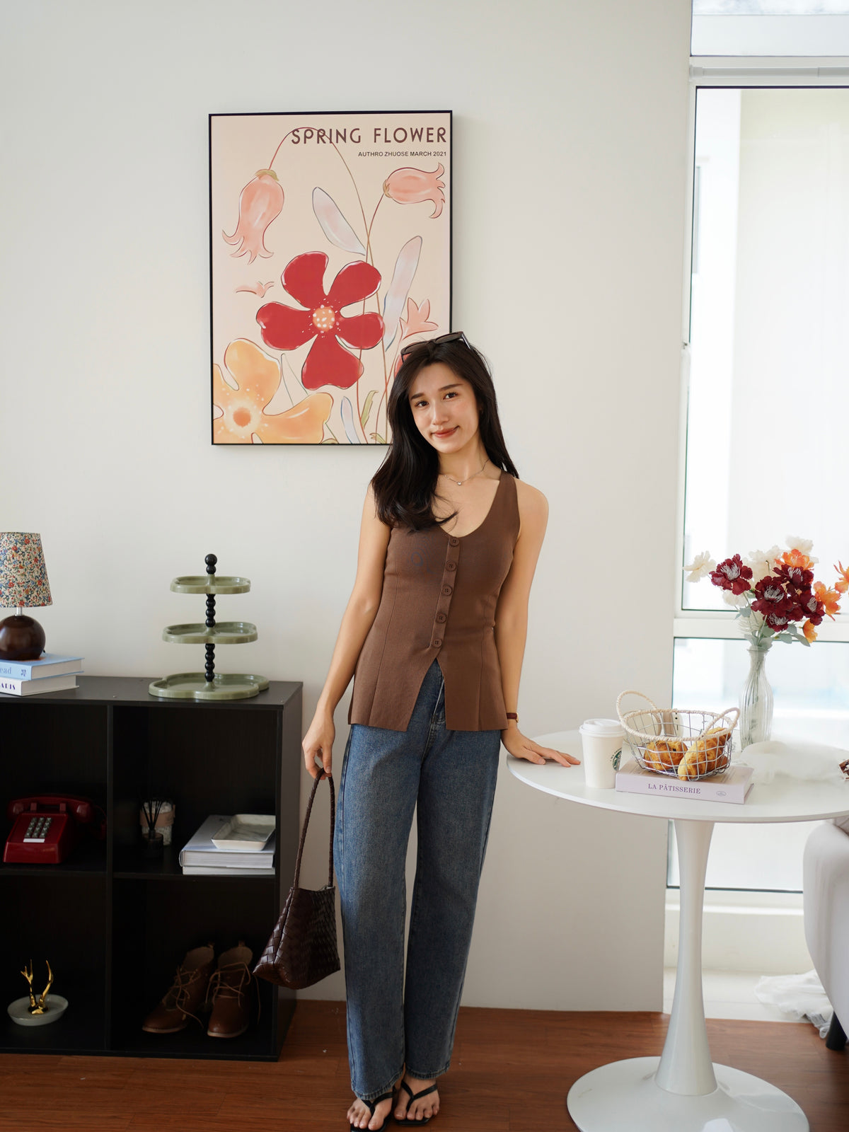 Rumi Peplum Vest Top - LovelyMadness Clothing Malaysia