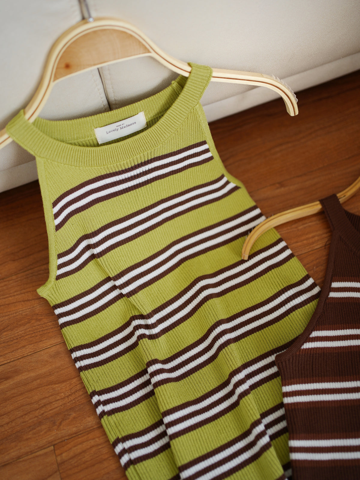 Angie Knit Contrast Halter Top
