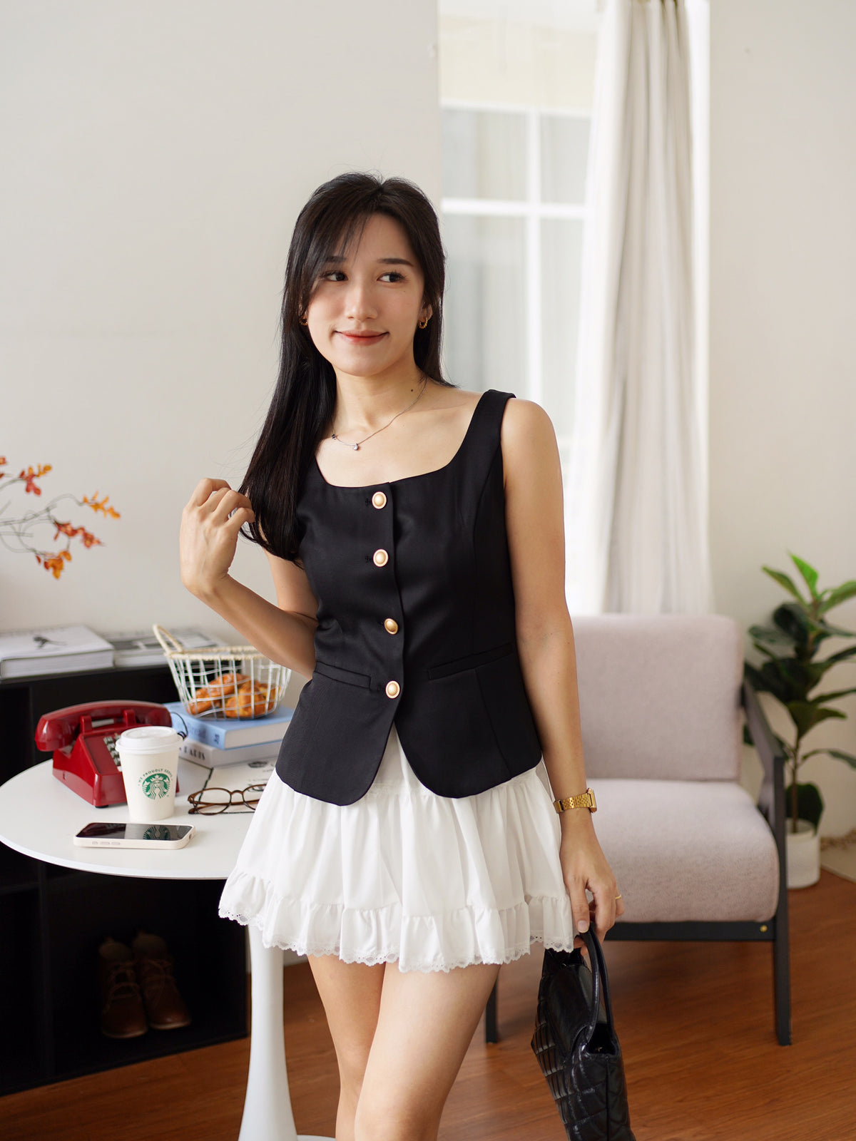 Lace Eyelet Skirt (with inner pant)