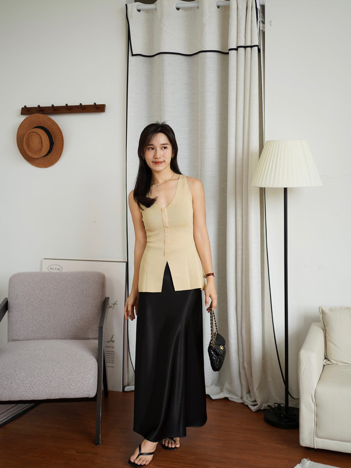 Rumi Peplum Vest Top - LovelyMadness Clothing Malaysia