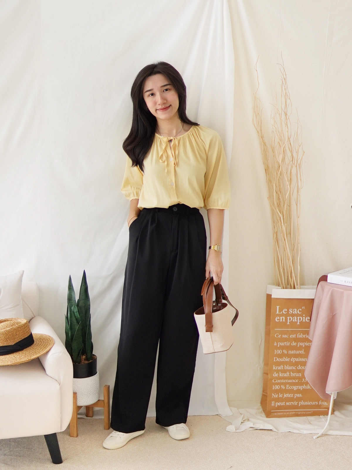 SUIT HIGH WAIST CULOTTES - LovelyMadness Clothing Malaysia