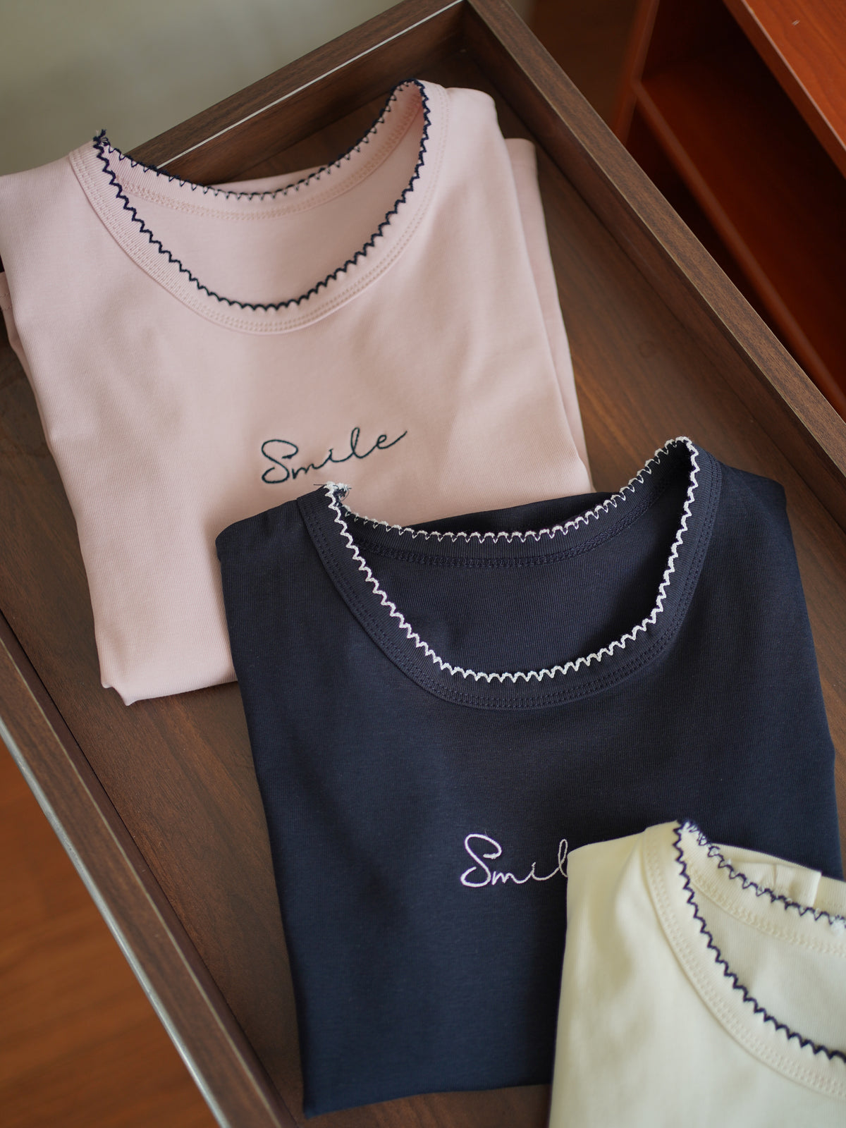Smile Fitted Cotton Tee