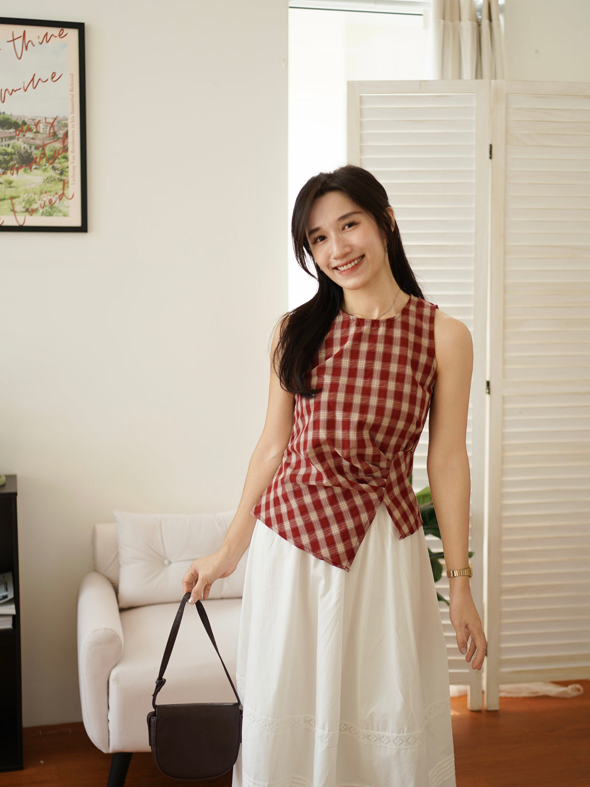 Helena Gingham Top - LovelyMadness Clothing Malaysia