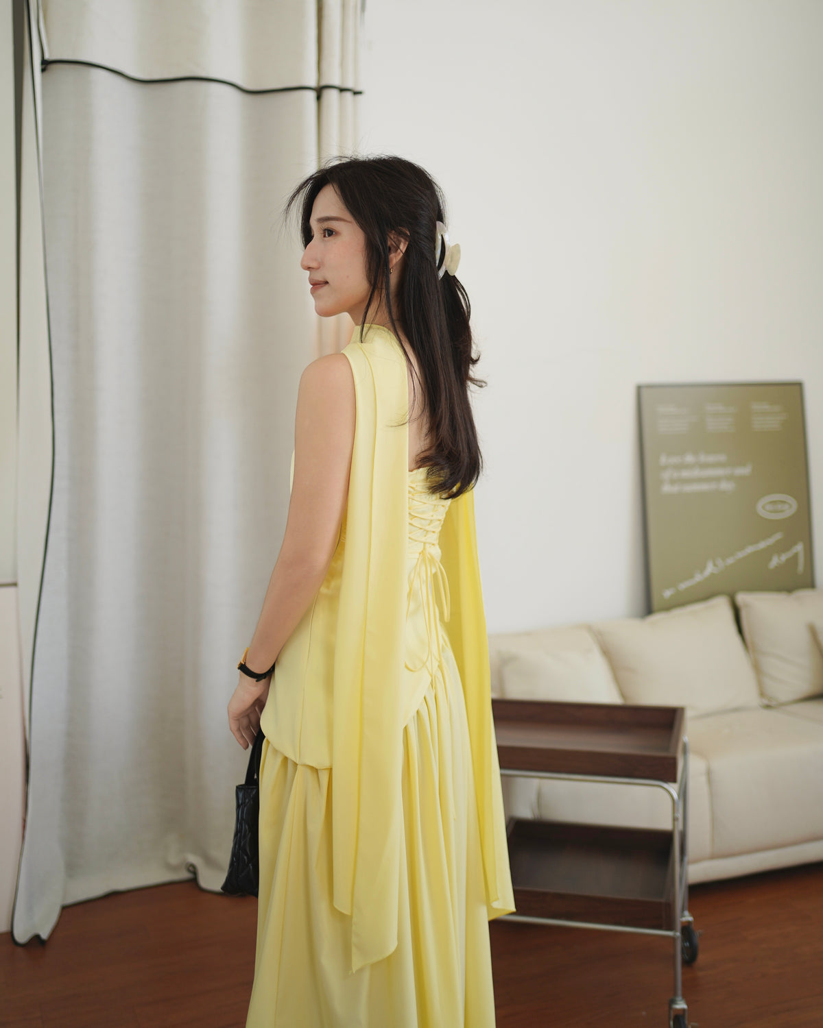 Celestia Split Midaxi Dress - LovelyMadness Clothing Malaysia