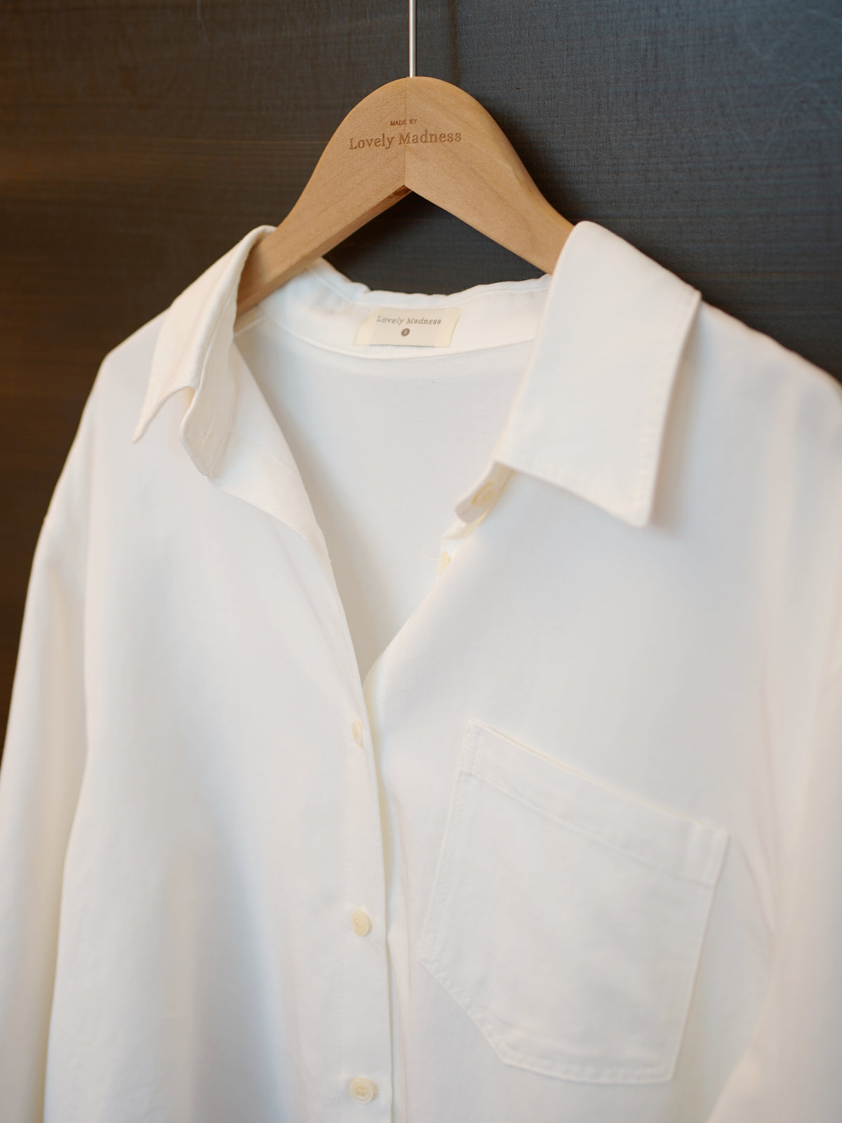 [Lm.Made] Avery Oxford Boxy Shirt (Anti-wrinkle fabric)